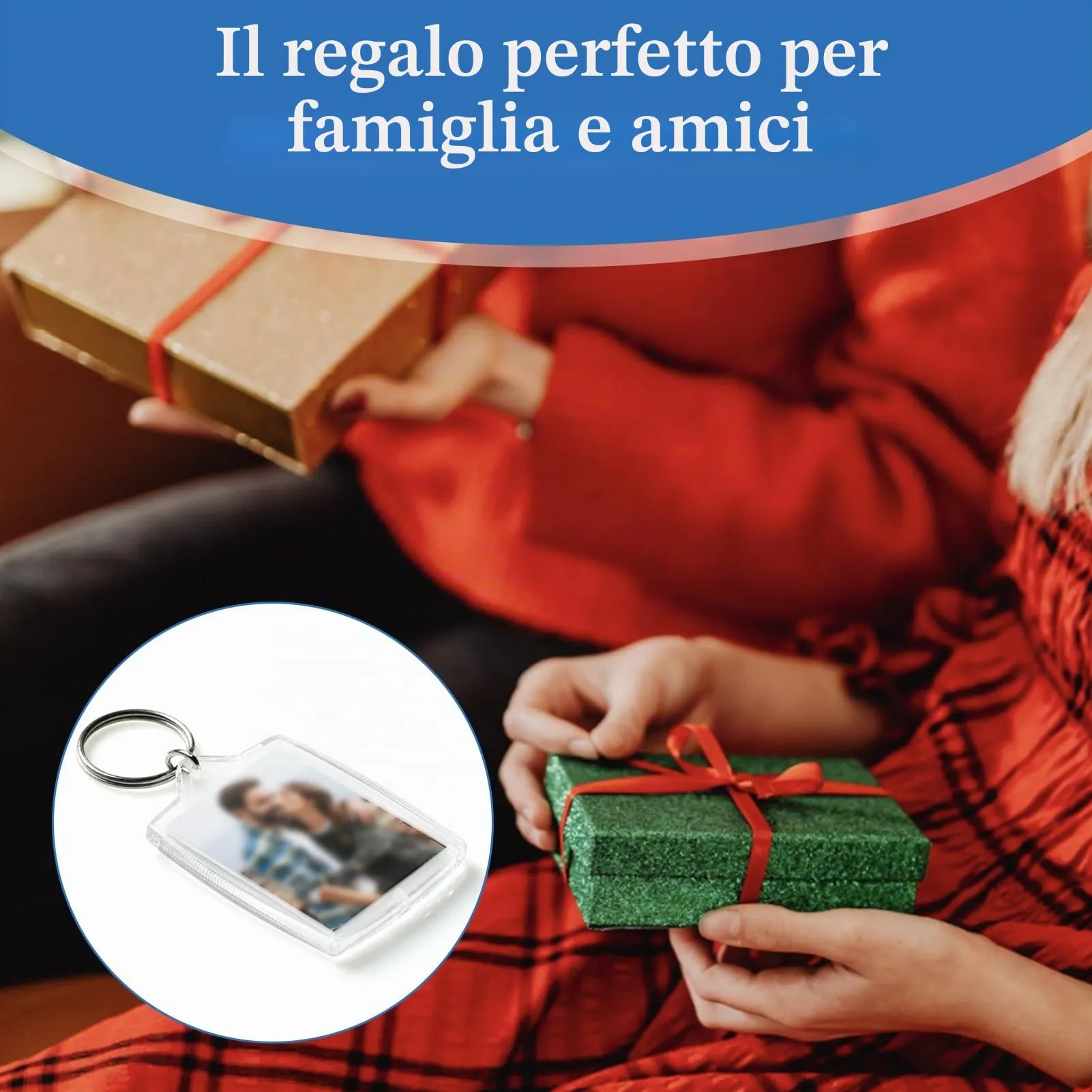 11 Pezzi Portachiavi Foto Vuoto,Portachiavi Con Inserto in Acrilico Trasparente Portachiavi Immagine Per Foto Personalizzate Fai Da Te Per Amici Di Famiglia Regalo Artigianale - immagine 7