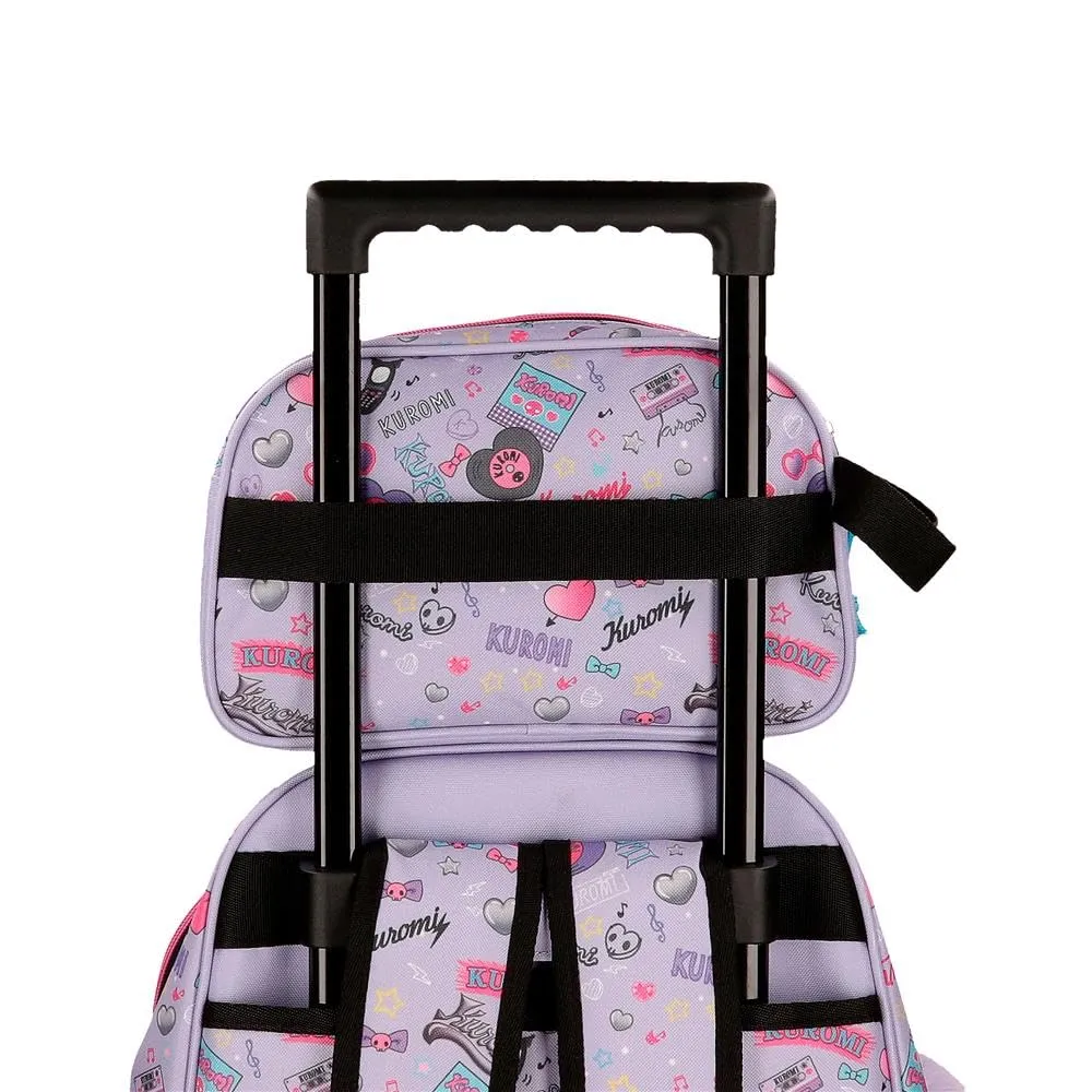 Sanrio Kuromi Retropop Due Scomparti Adattabile Case Viola 26x16x11 cm Poliestere - immagine 7