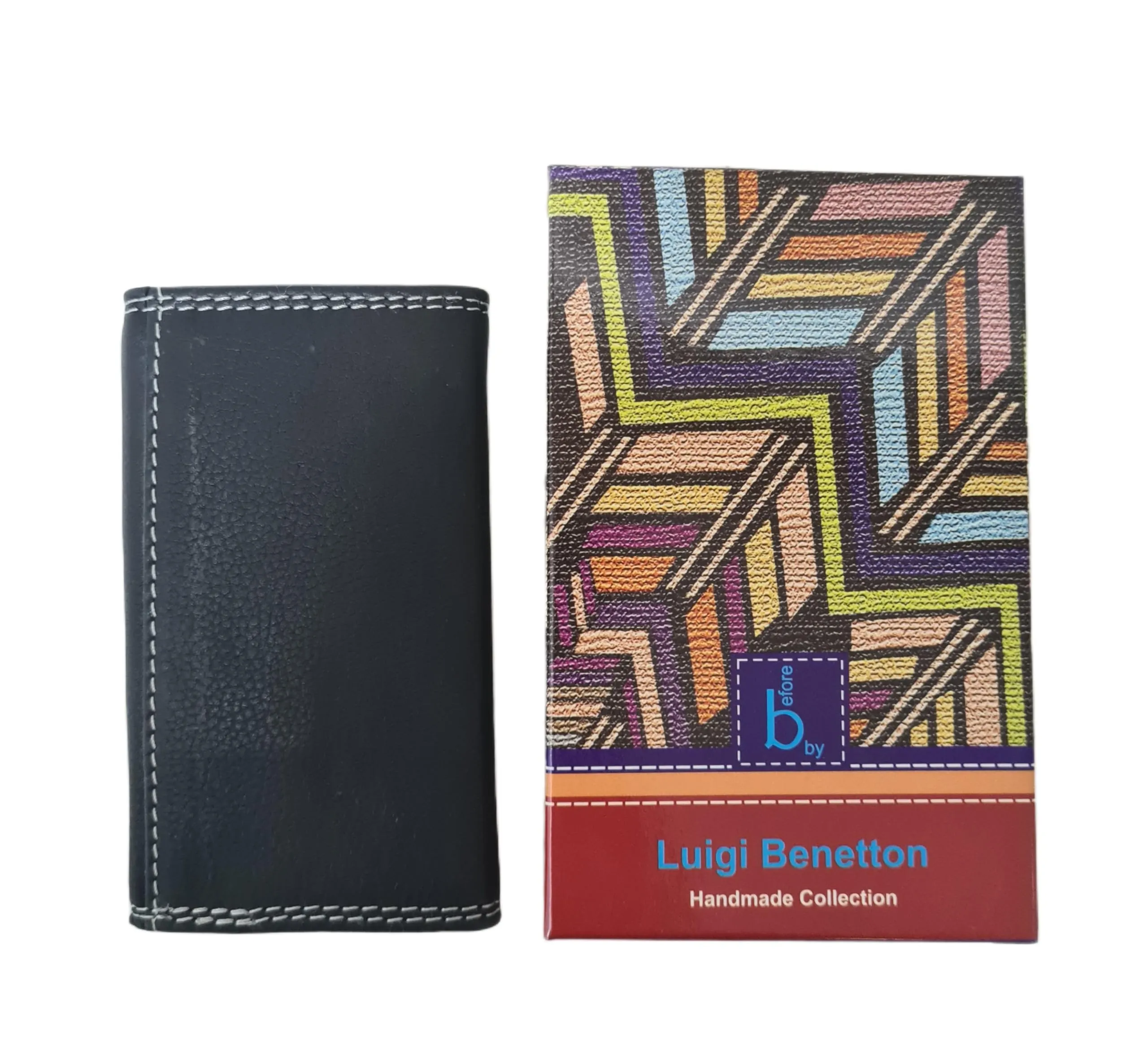 Luigi Benetton Portachiavi Vera Pelle Uomo Donna Chiavi Lunghe 8 Ganci Dimensione 13x6x2 Art. 3004/3104 (NERO 3104) - immagine 9
