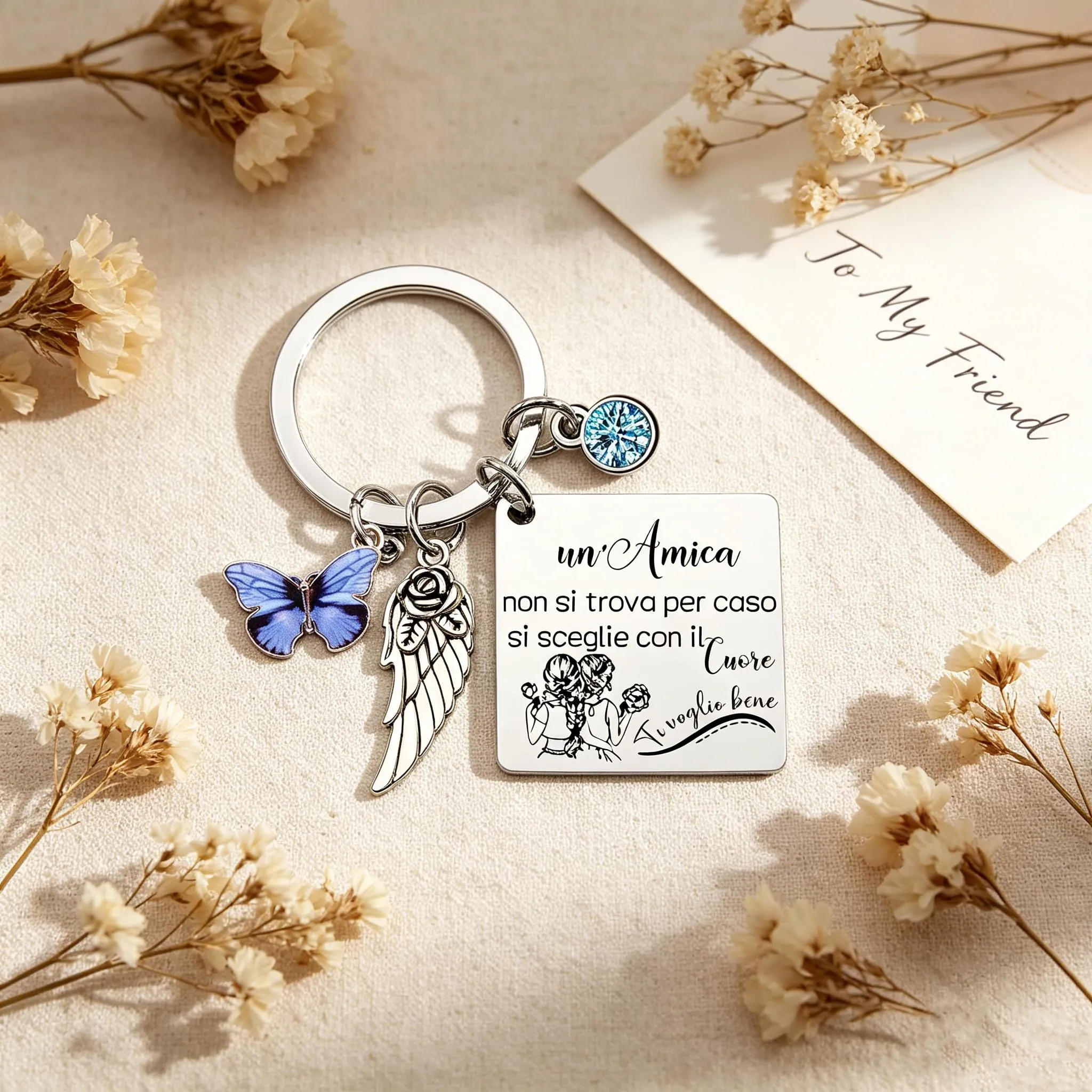 Portachiavi Regalo Amica Speciale,Regalo Migliore Amica,Natale Regalo Portachiavi Amicizia,Idee Regalo Amici,Regalo Sorella Amici Collega Donna Colleghe Natale Regalo,Regali Da Fare Alla Sorella (2) - immagine 3