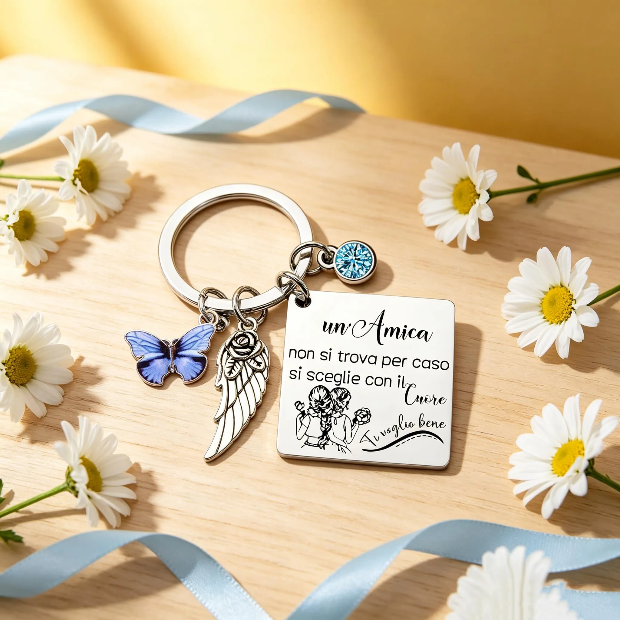 Portachiavi Regalo Amica Speciale,Regalo Migliore Amica,Natale Regalo Portachiavi Amicizia,Idee Regalo Amici,Regalo Sorella Amici Collega Donna Colleghe Natale Regalo,Regali Da Fare Alla Sorella (2) - immagine 5