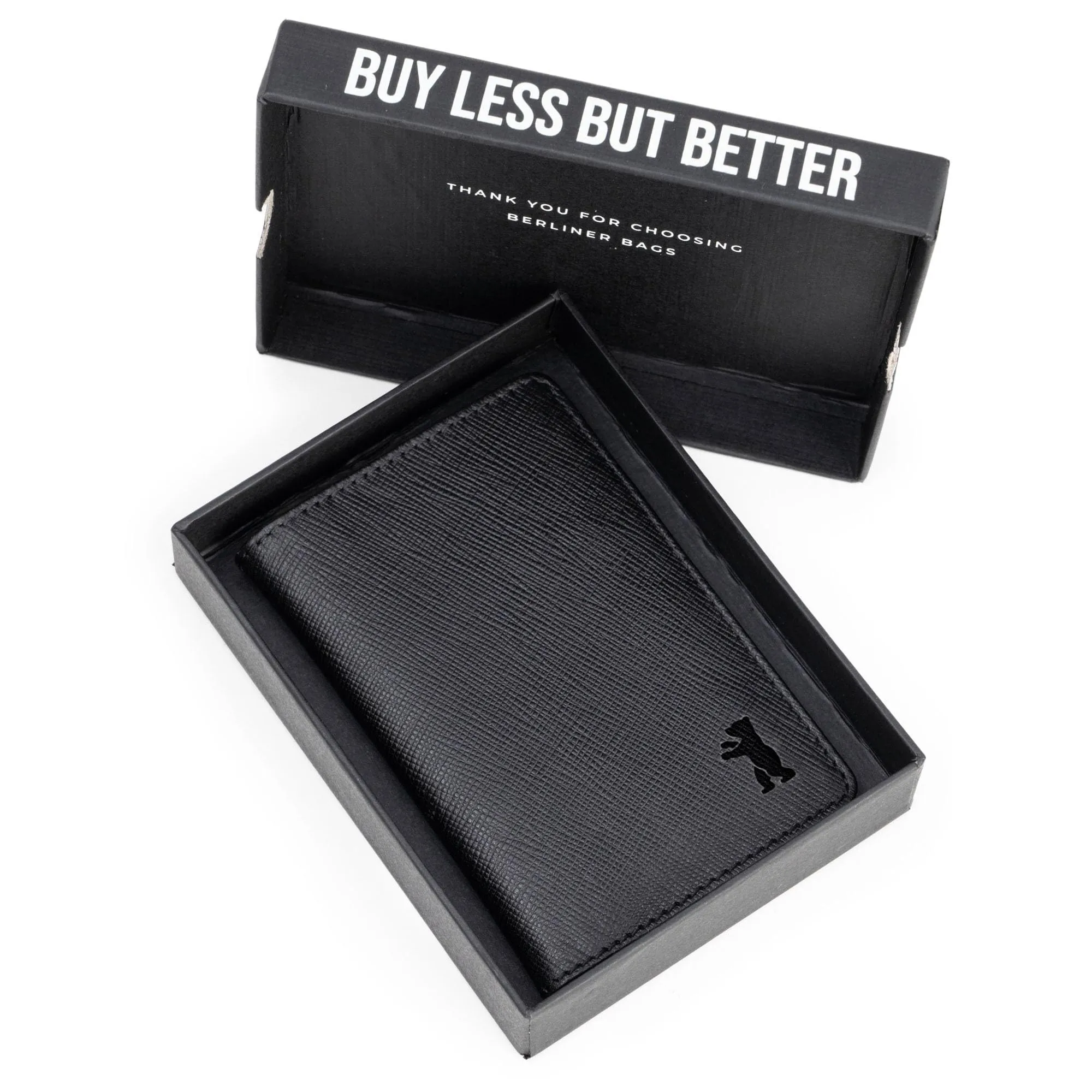 Berliner Bags Portacarte Porto Slim con Banconote e RFID in Pelle Saffiano - immagine 5