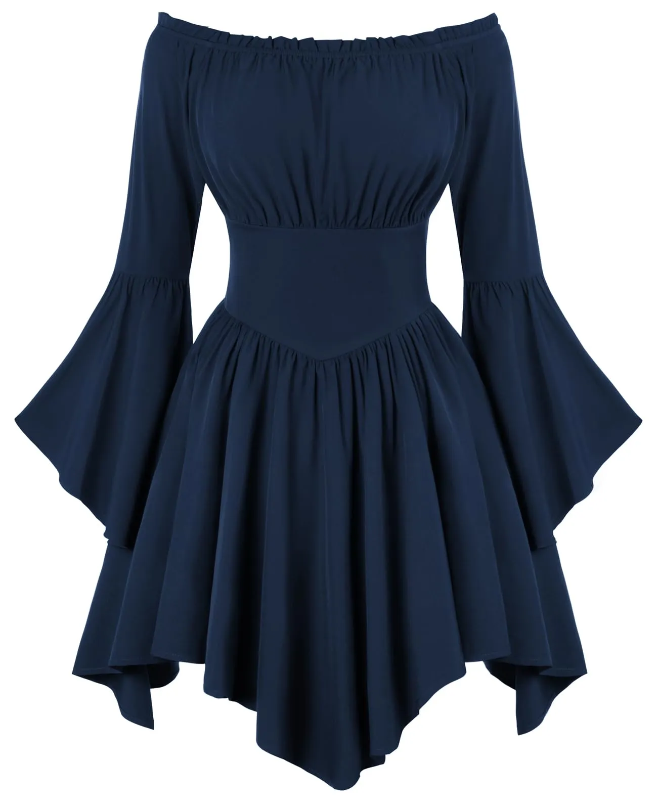SCARLET DARKNESS Abito da pirata da donna, spalle scoperte, maniche - immagine 1