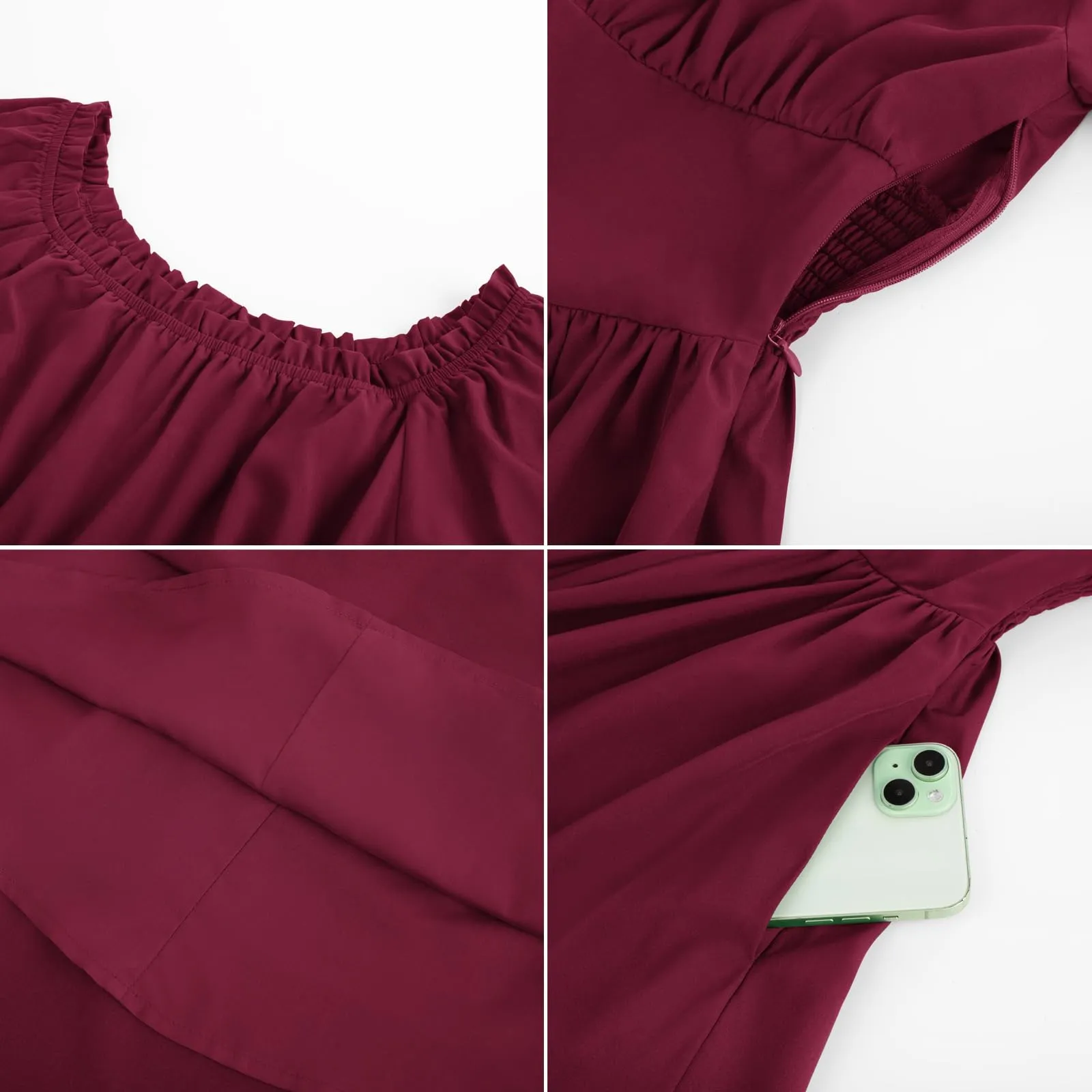 SCARLET DARKNESS Abito da donna con maniche a campana pirata rinascimentale - immagine 6
