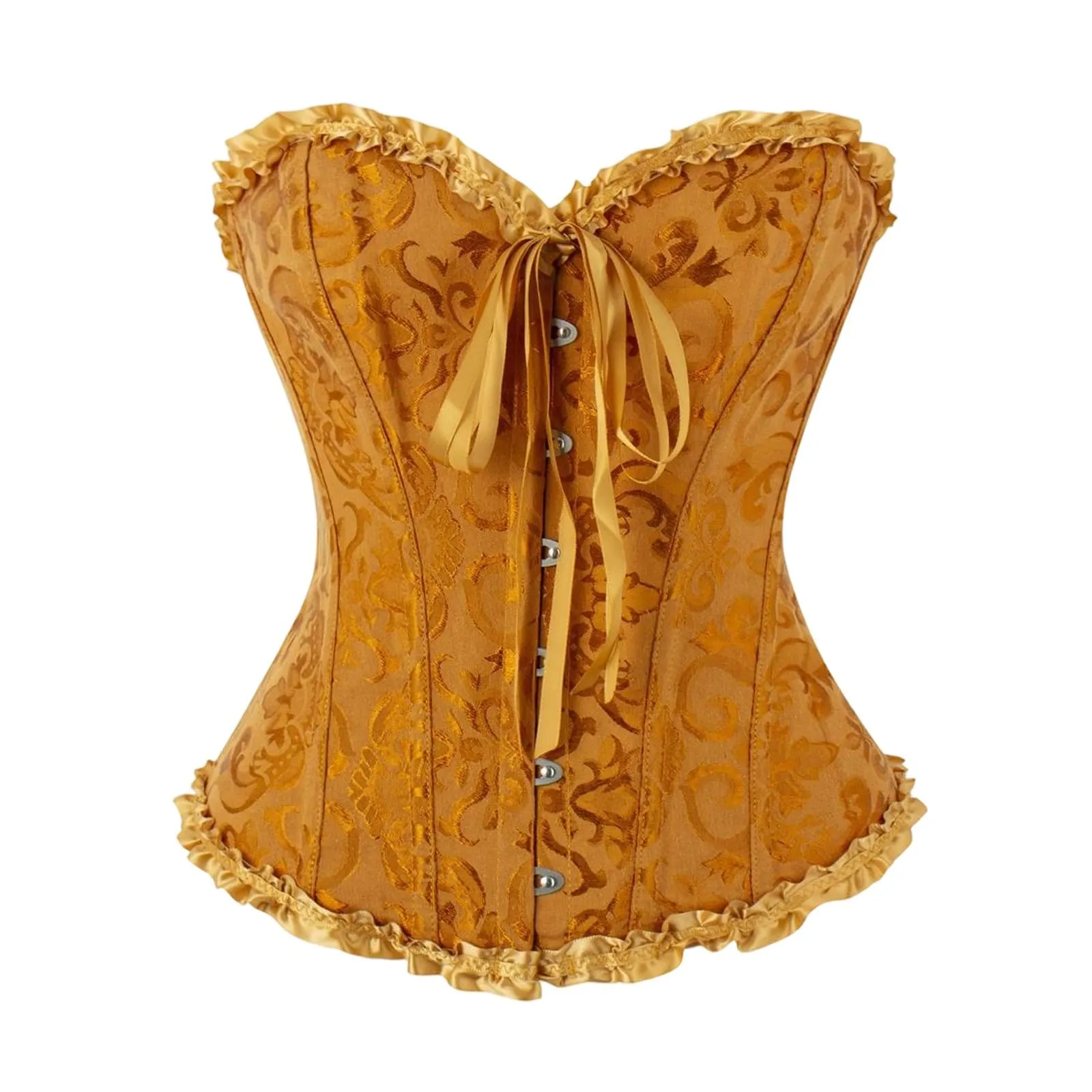 Corsetto da donna, nero, stile gotico, P marrone., L - immagine 2