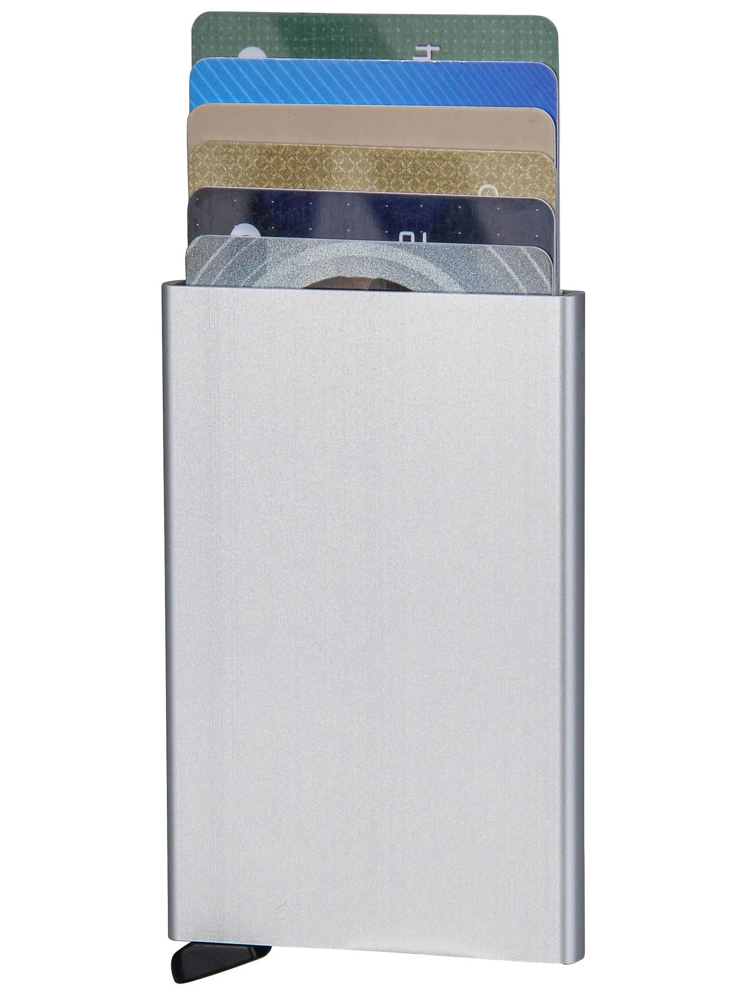 Secrid Il Cardprotector non è solo il portafoglio più minimalista, ma è anche il cuore di tutti i prodotti alluminio, protegge le carte da piegamenti, rotture e comunicazioni RFID e NFC. Ca - immagine 3