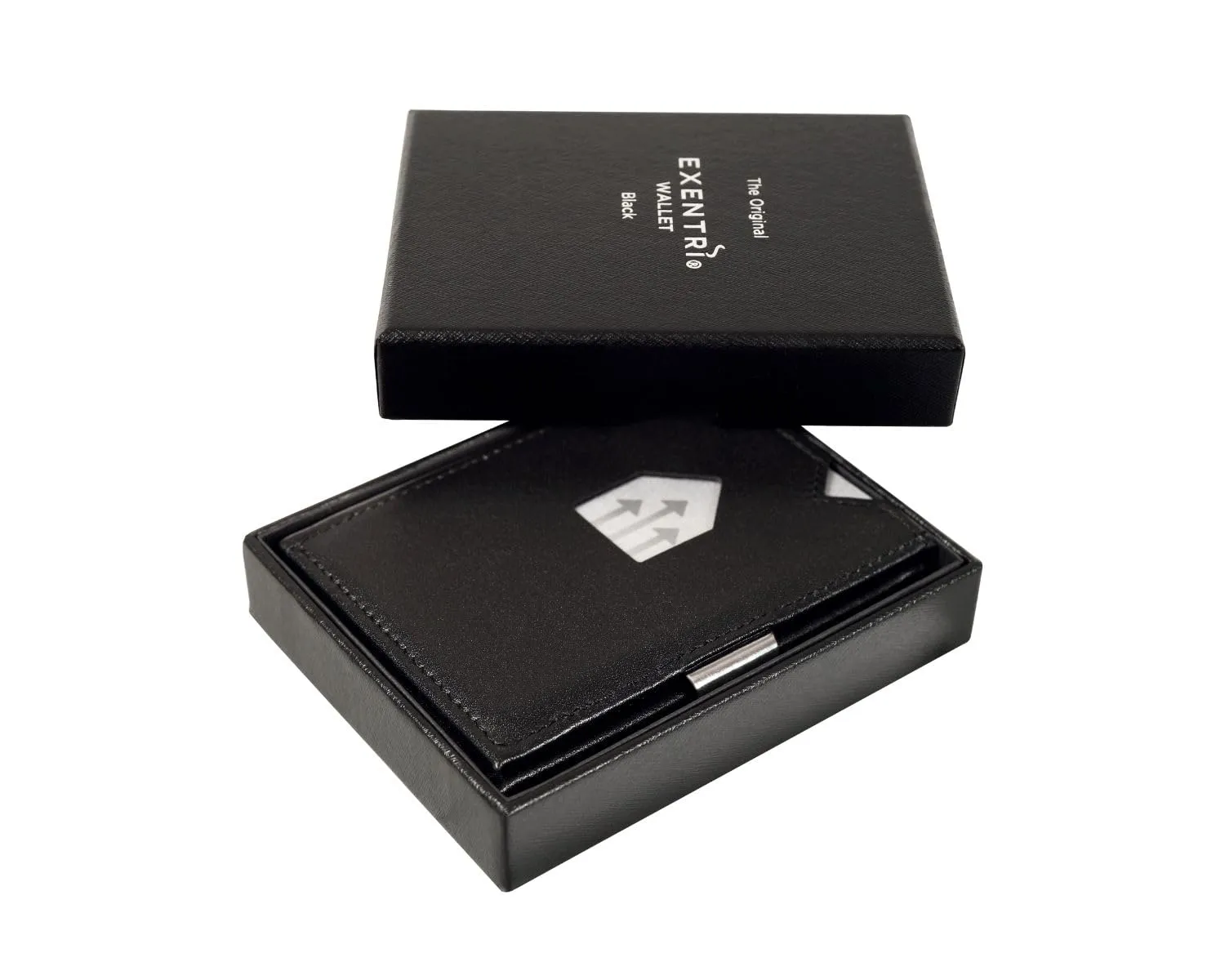 EXENTRI Portafogli tri-fold - Blocco RFID con clip di chiusura in acciaio inossidabile - immagine 5