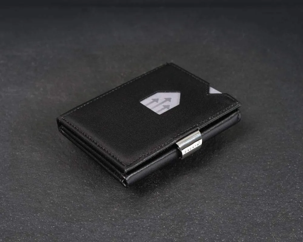 EXENTRI Portafogli tri-fold - Blocco RFID con clip di chiusura in acciaio inossidabile - immagine 6