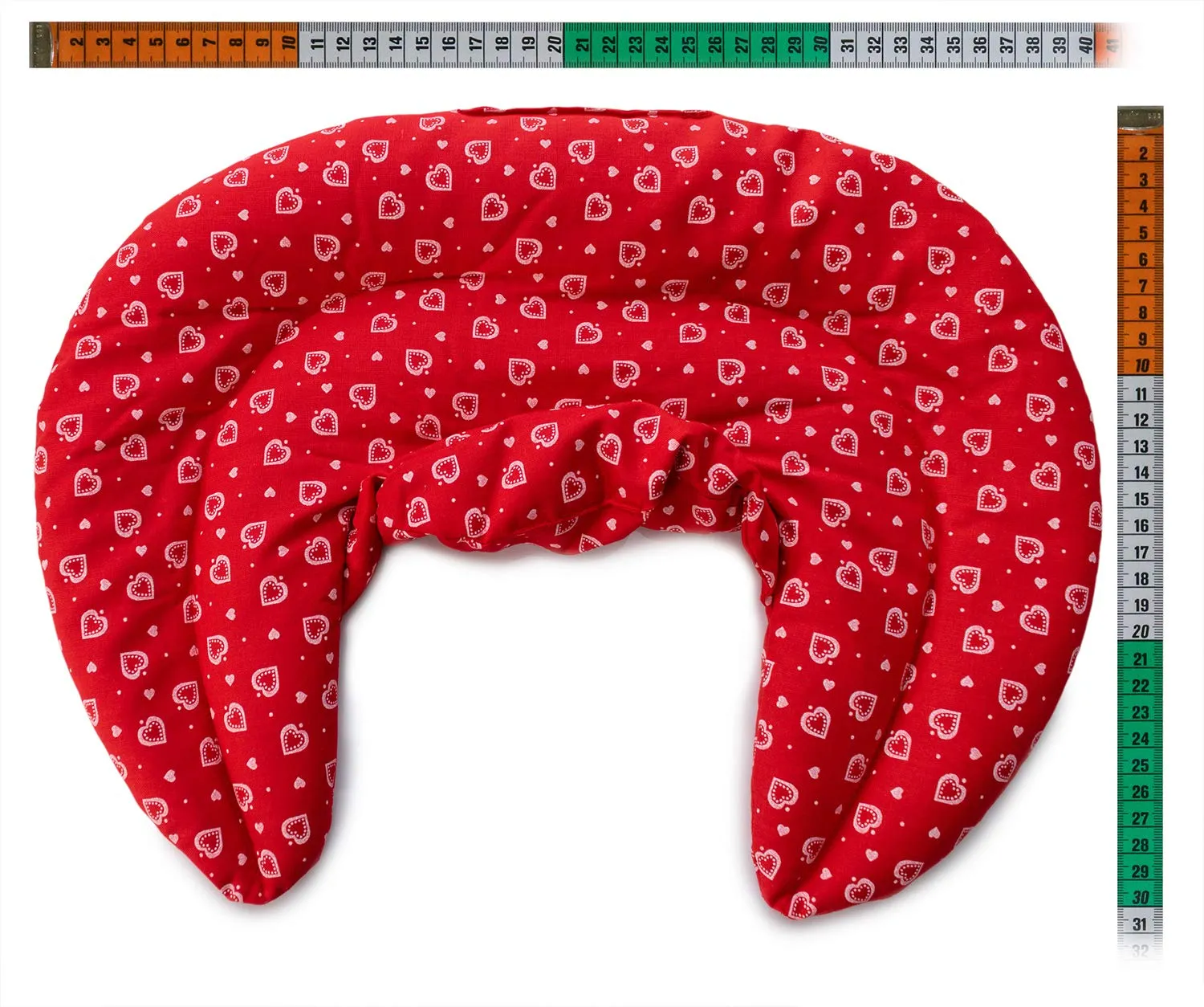 Cuscino cervicale con colletto, Rosso; Cuscino per collo, Cuscino termico – Un riscalda collo molto piacevole - immagine 5