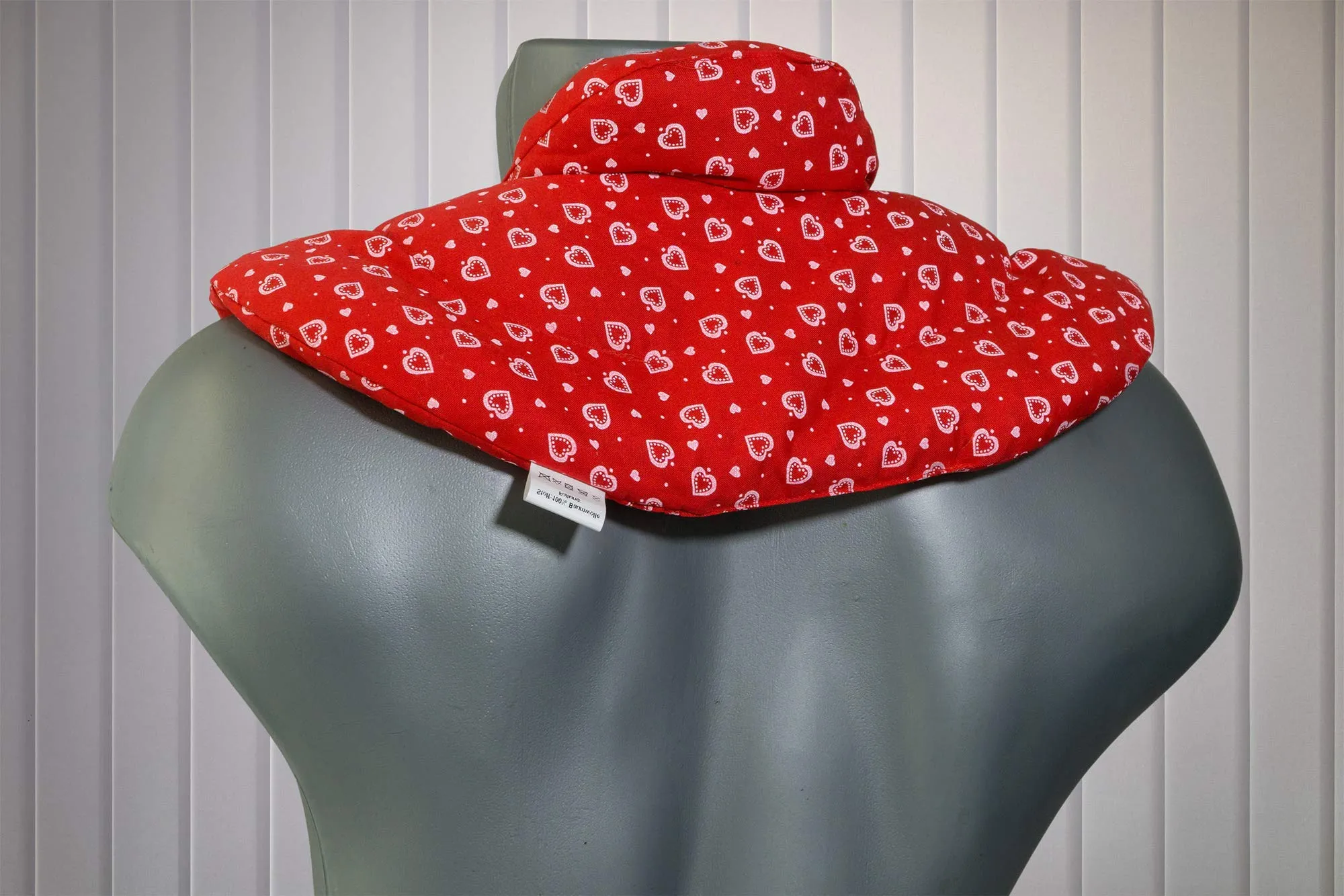 Cuscino cervicale con colletto, Rosso; Cuscino per collo, Cuscino termico – Un riscalda collo molto piacevole - immagine 8