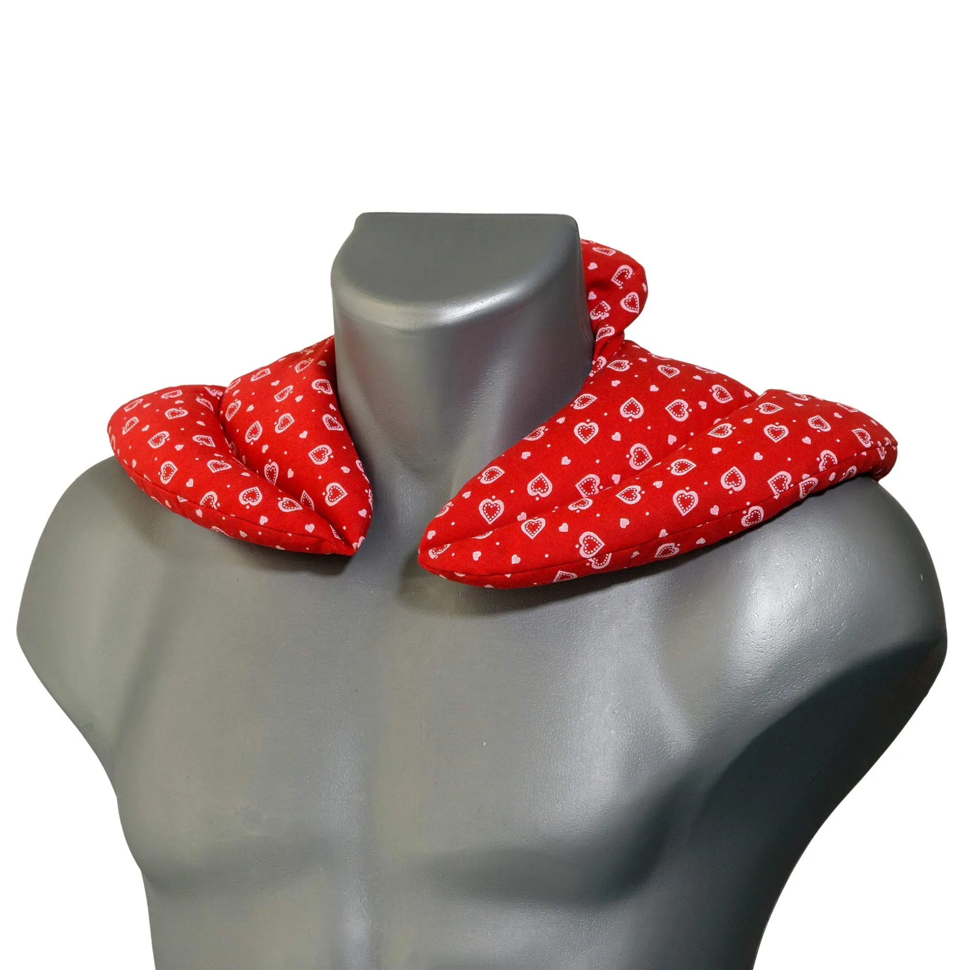 Cuscino cervicale con colletto, Rosso; Cuscino per collo, Cuscino termico &ndash; Un riscalda collo molto piacevole - immagine 3