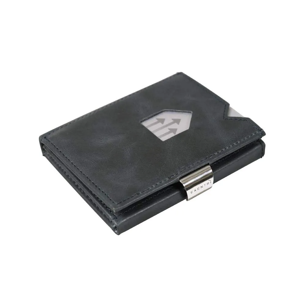EXENTRI Portafogli tri-fold - Blocco RFID con clip di chiusura in acciaio inossidabile - immagine 1