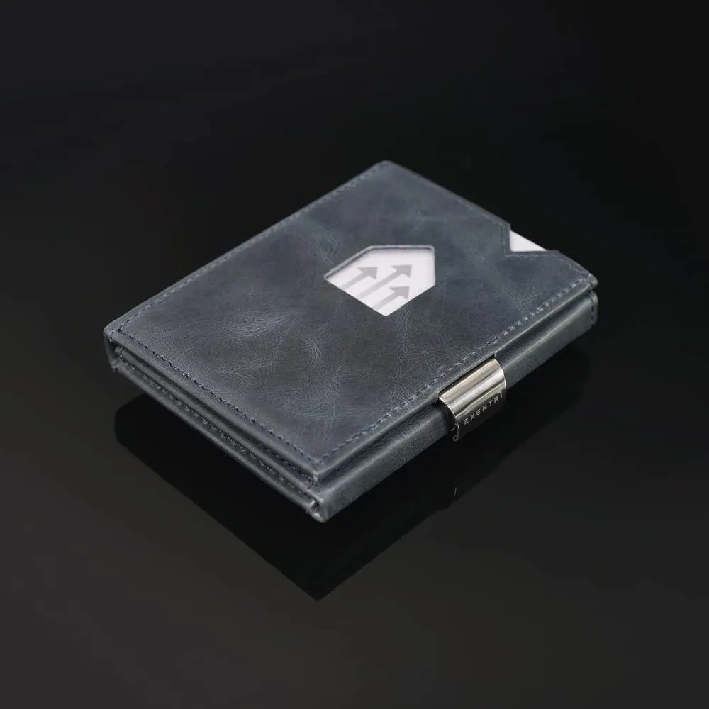 EXENTRI Portafogli tri-fold - Blocco RFID con clip di chiusura in acciaio inossidabile - immagine 6