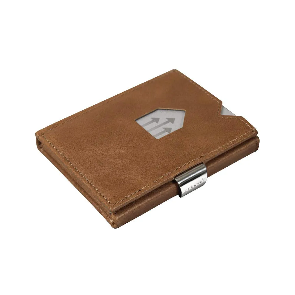 EXENTRI Portafogli tri-fold - Blocco RFID con clip di chiusura in acciaio inossidabile - immagine 1