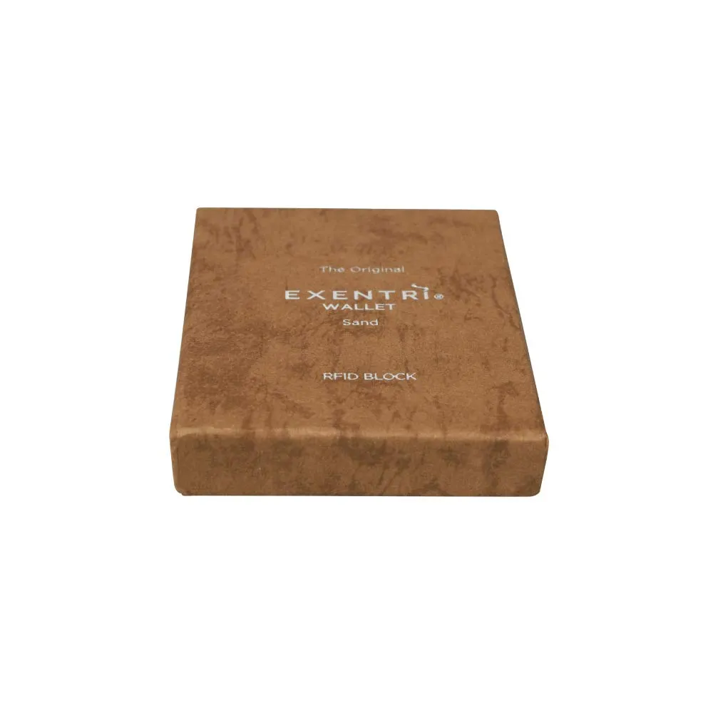 EXENTRI Portafogli tri-fold - Blocco RFID con clip di chiusura in acciaio inossidabile - immagine 5
