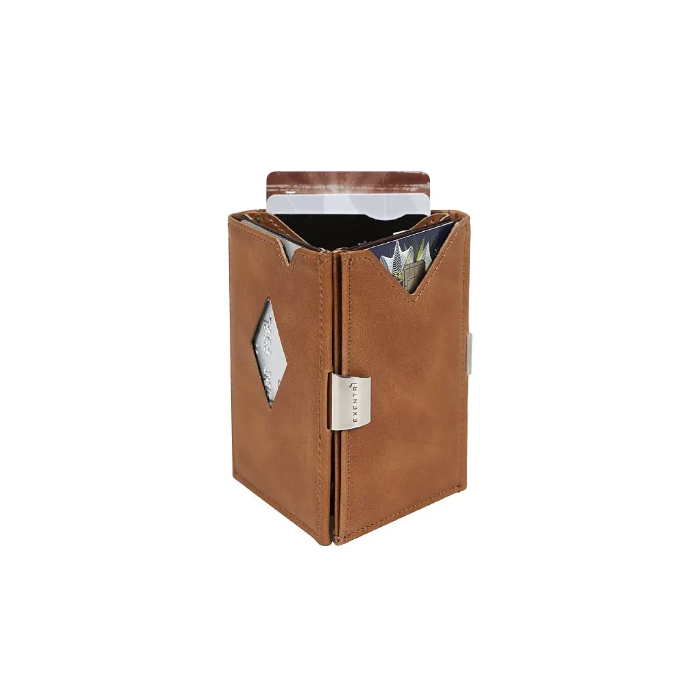 EXENTRI Portafogli tri-fold - Blocco RFID con clip di chiusura in acciaio inossidabile - immagine 6