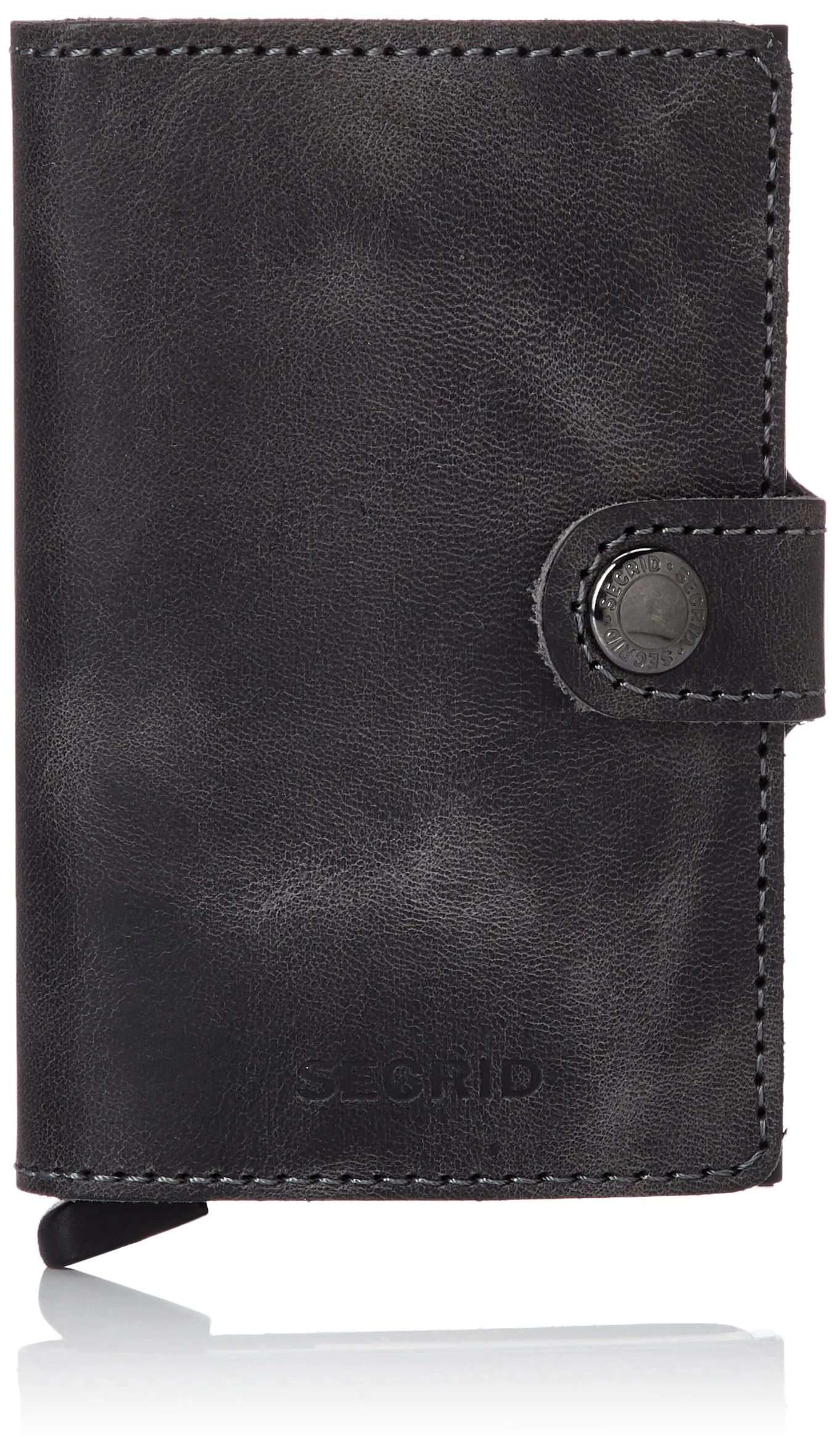 Secrid Il MiniWallet presenta delle dimensioni compatte, ma una grande capacità. Il rivestimento in pelle vintage esterno può contenere banconote, scontrini e tessere, mentre nel Cardprotector in allu - immagine 4