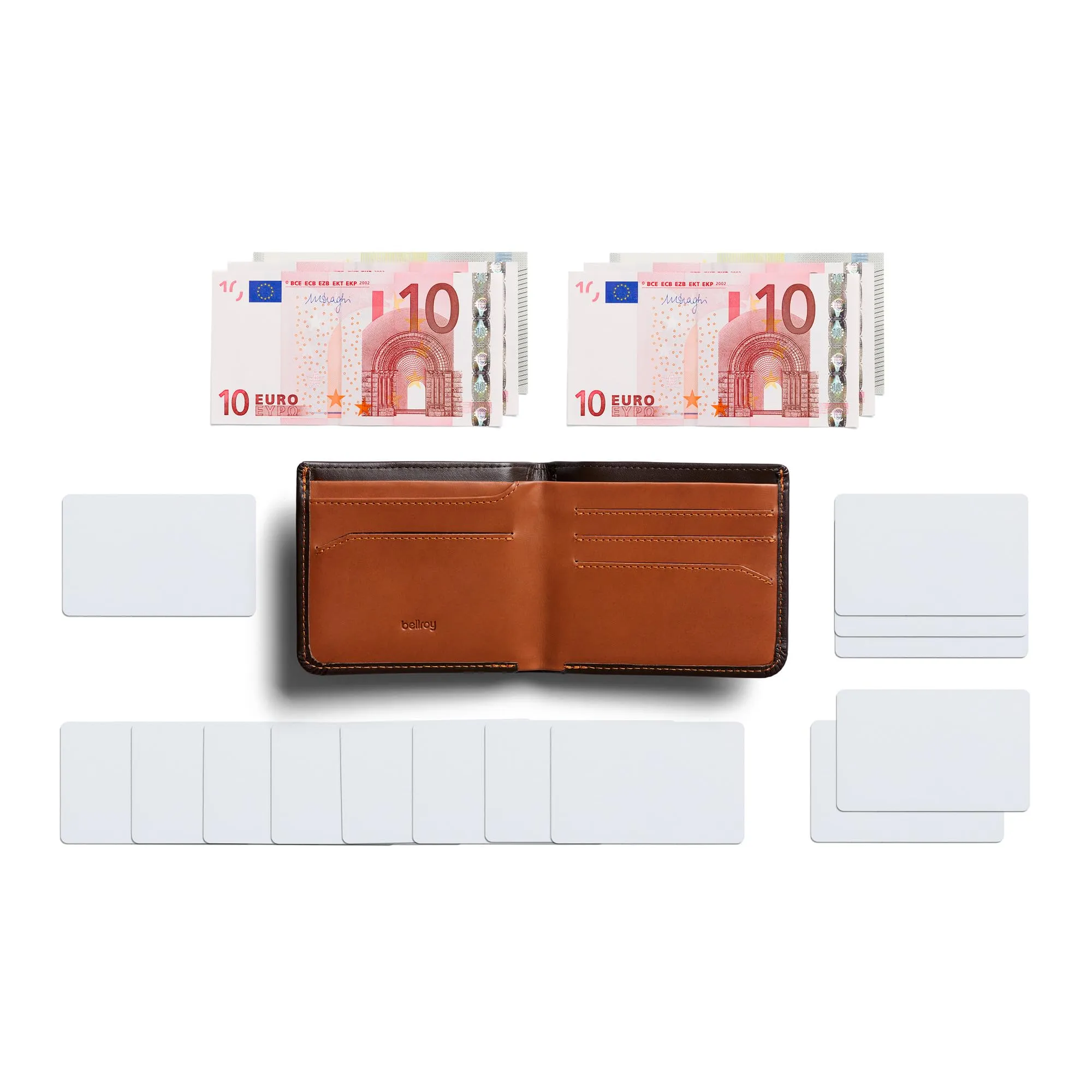 Bellroy Hide & Seek Wallet (sottile portafoglio in pelle, blocco RFID, da 5 a 12 carte con una sezione nascosta) - Java - immagine 8