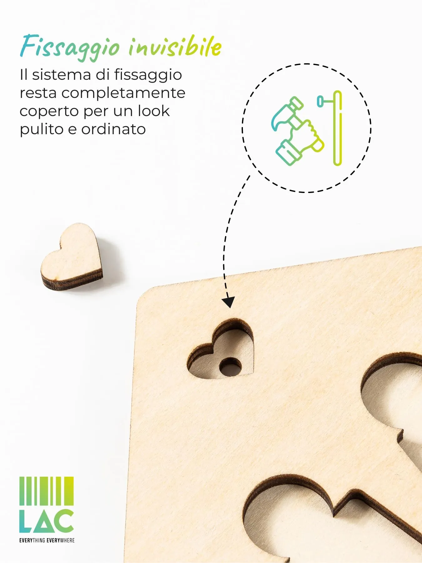 LAC Portachiavi Coppia Casa Nuova in Legno | Regalo per Lei e per Lui - immagine 5