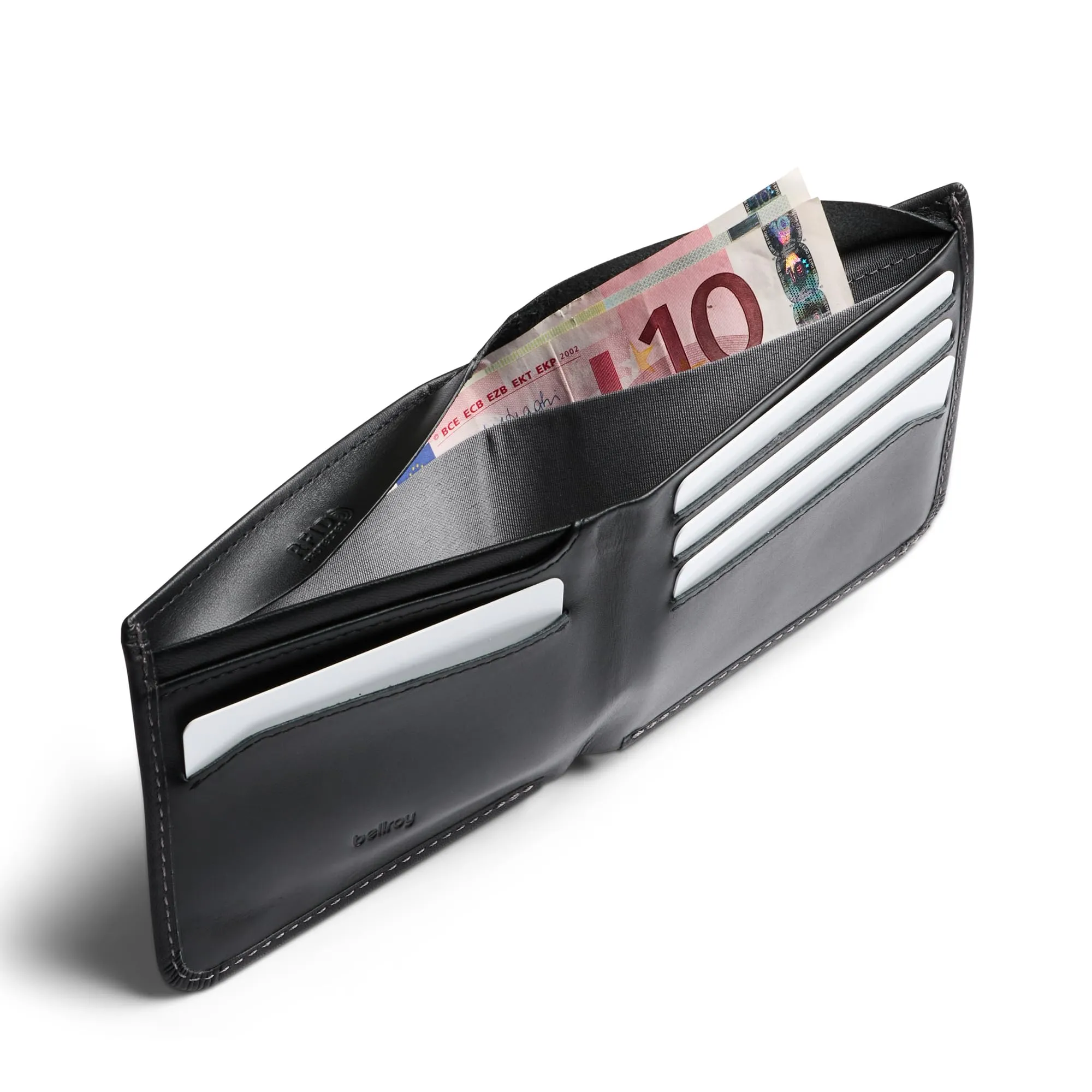 Bellroy Hide & Seek Wallet (sottile portafoglio in pelle, blocco RFID, da 5 a 12 carte con una sezione nascosta) - Black - immagine 5
