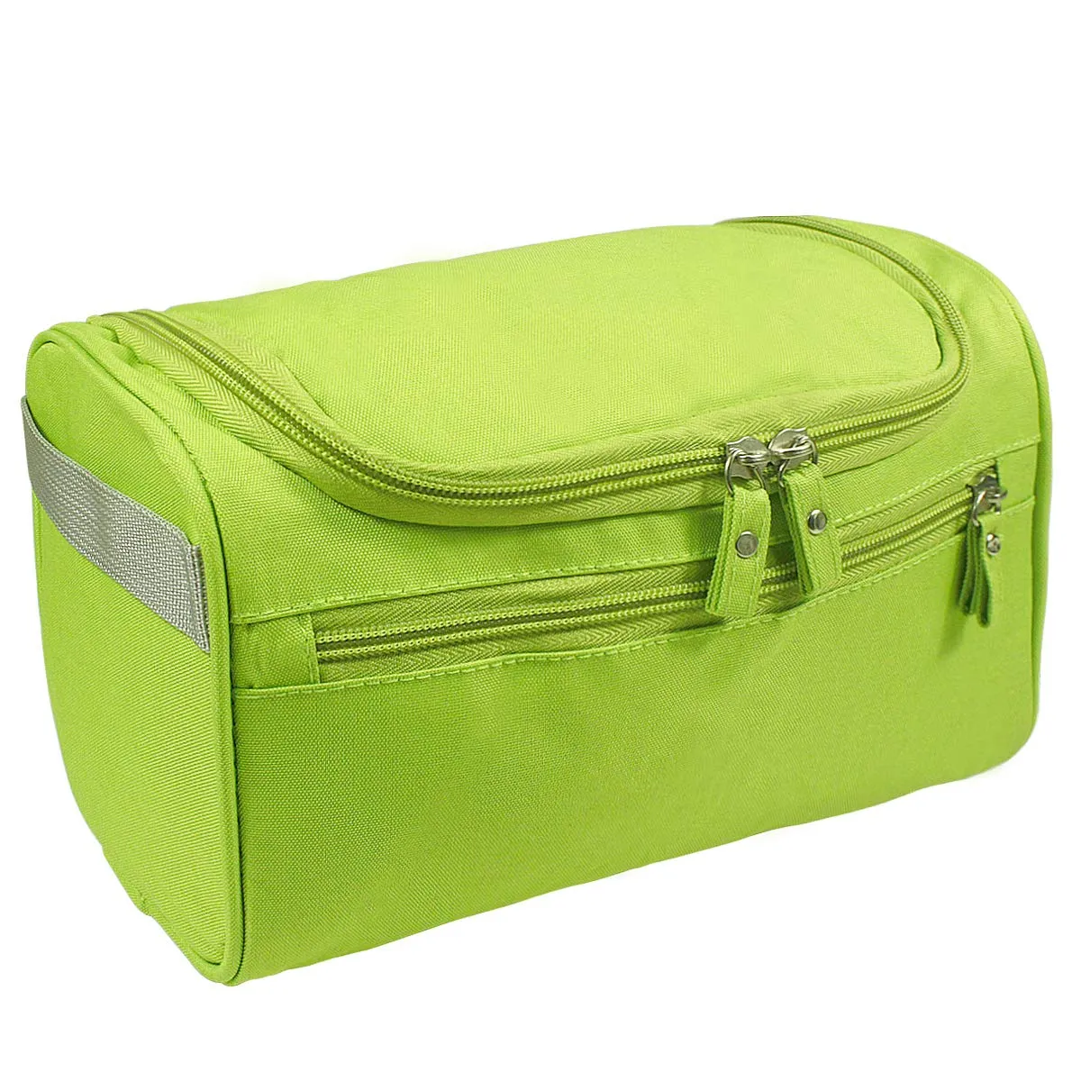Beauty Case da Viaggio Uomo Donna Borsa da Toilette da Appendere Borsa da Viaggio Con Gancio Impermeabile Da Bagno Portatile Organizer da Viaggio Pochette Make Up Trucchi Cosmetici Verde - immagine 1
