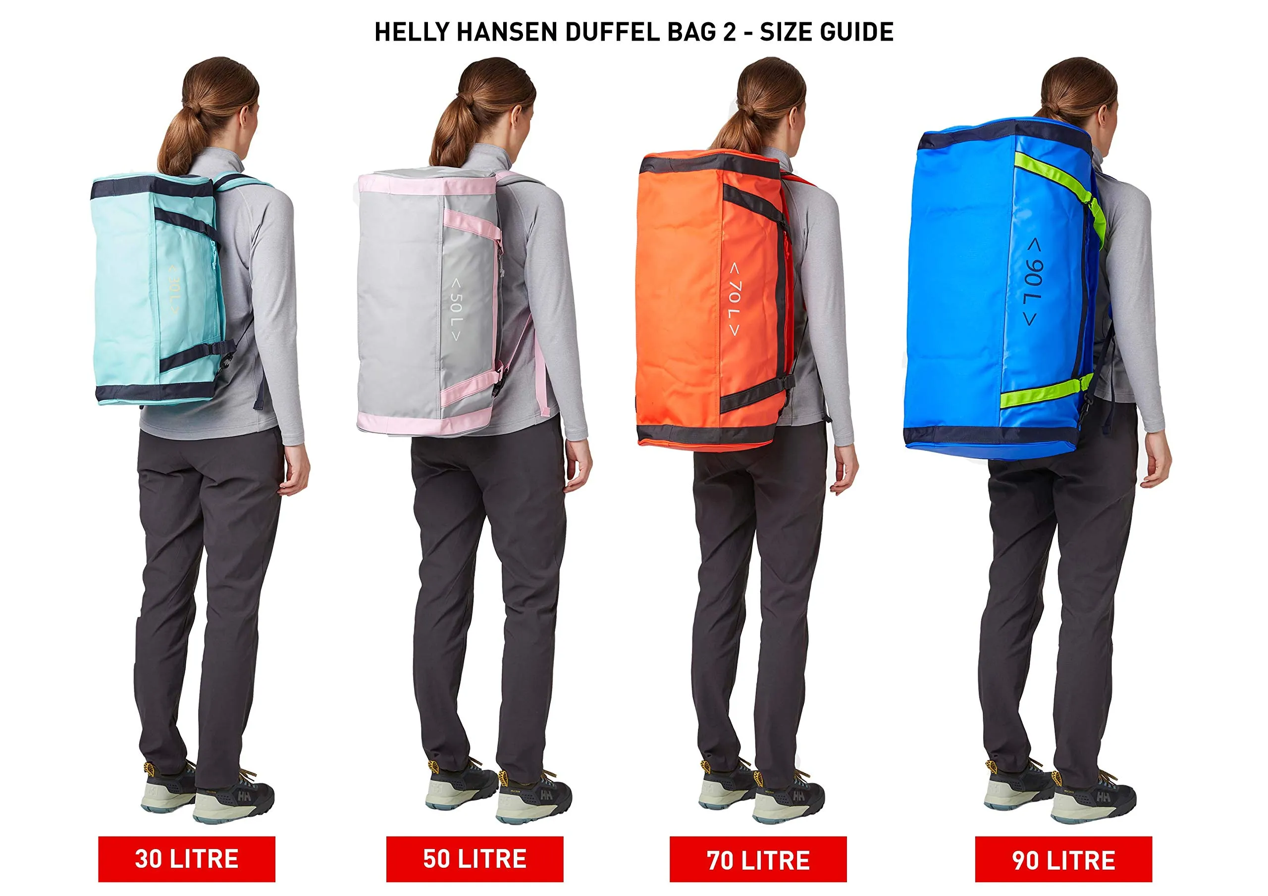 Helly Hansen Unisexe Sac de sport HH 2 30L, Ebène, STD - immagine 7