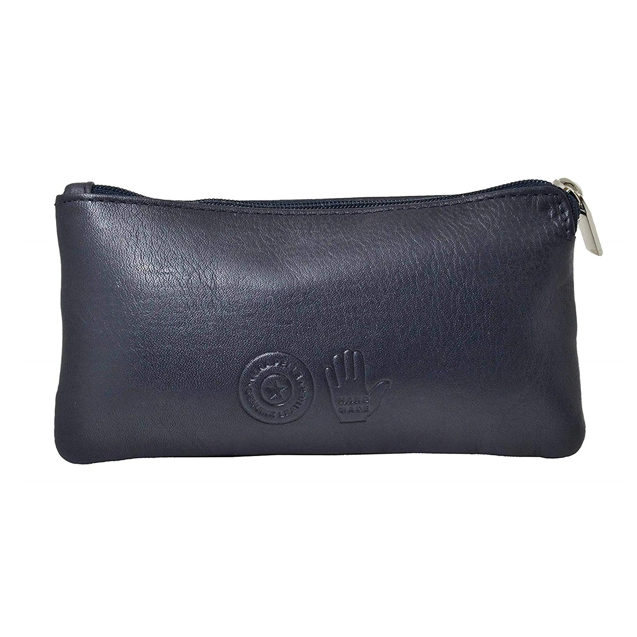 CONTE MASSIMO Portachiavi Per Uomo e Donna, Vera Pelle, 2 Tasche con Cerniera e Ganci, Con Scatola Regalo - immagine 3