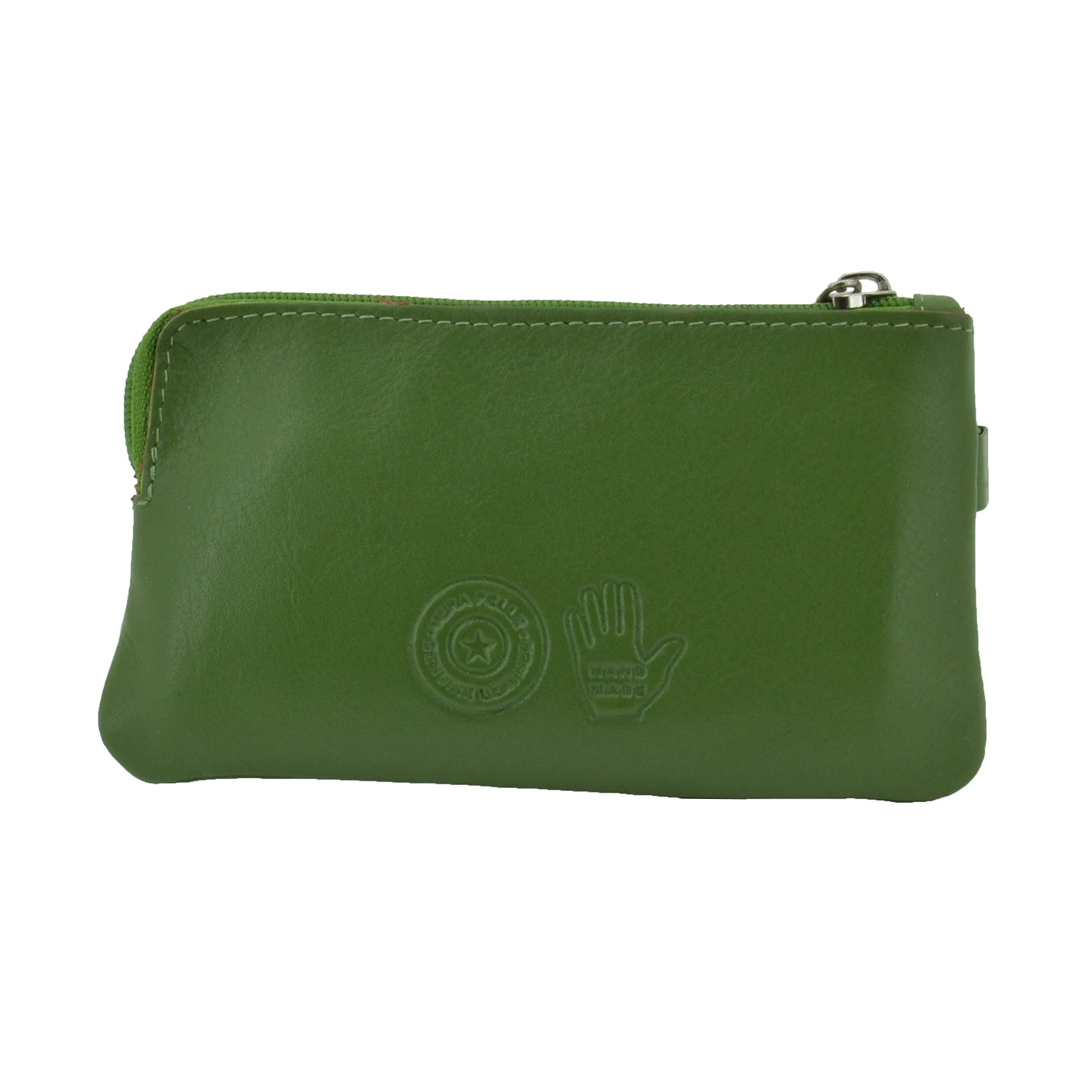 CM Conte Massimo Portachiavi Portamonete Unisex, Vera Pelle, 2 Tasche con Cerniera, Scatola Regalo - immagine 2
