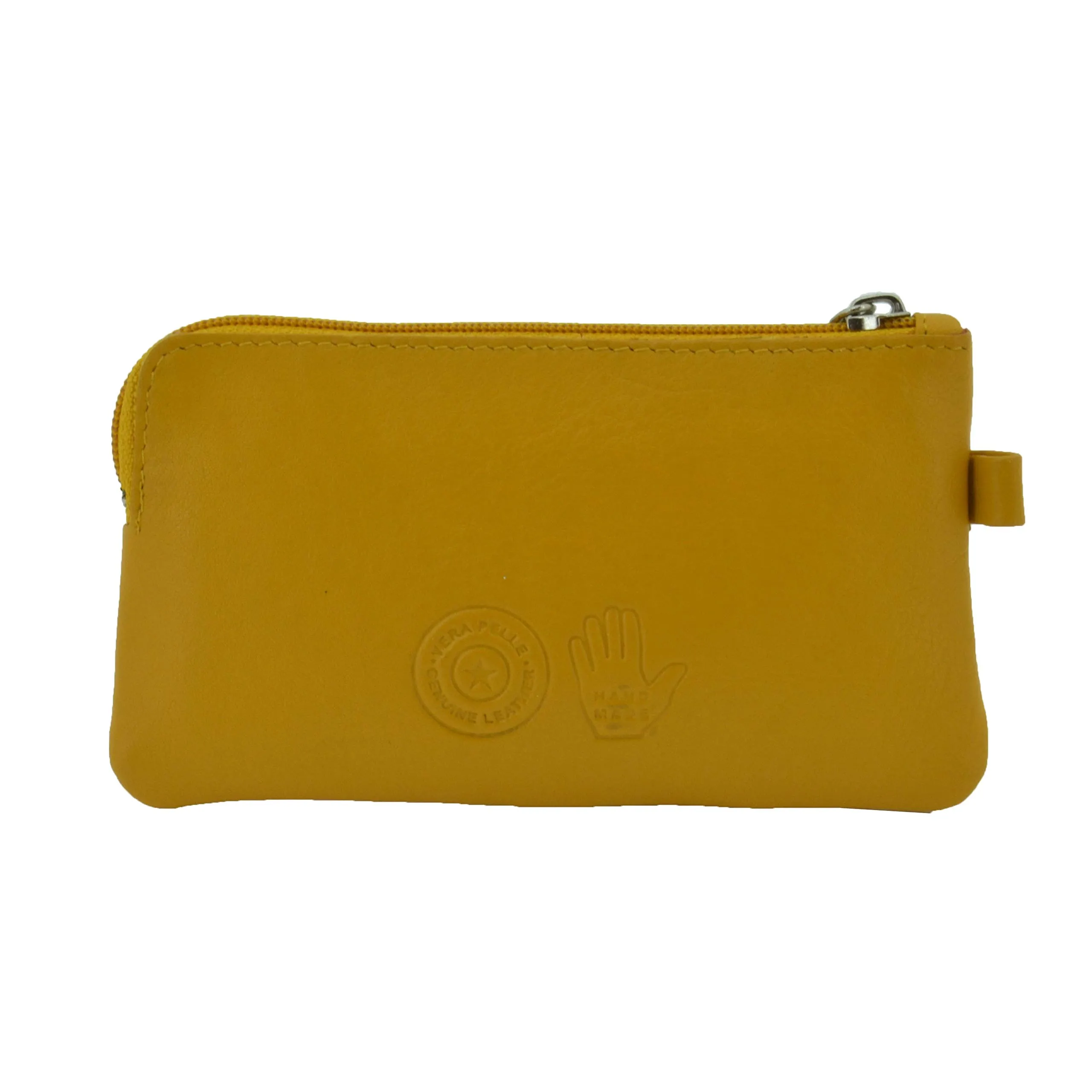 CONTE MASSIMO Portachiavi Per Uomo e Donna, Vera Pelle, 2 Tasche con Cerniera e Ganci, Con Scatola Regalo - immagine 2