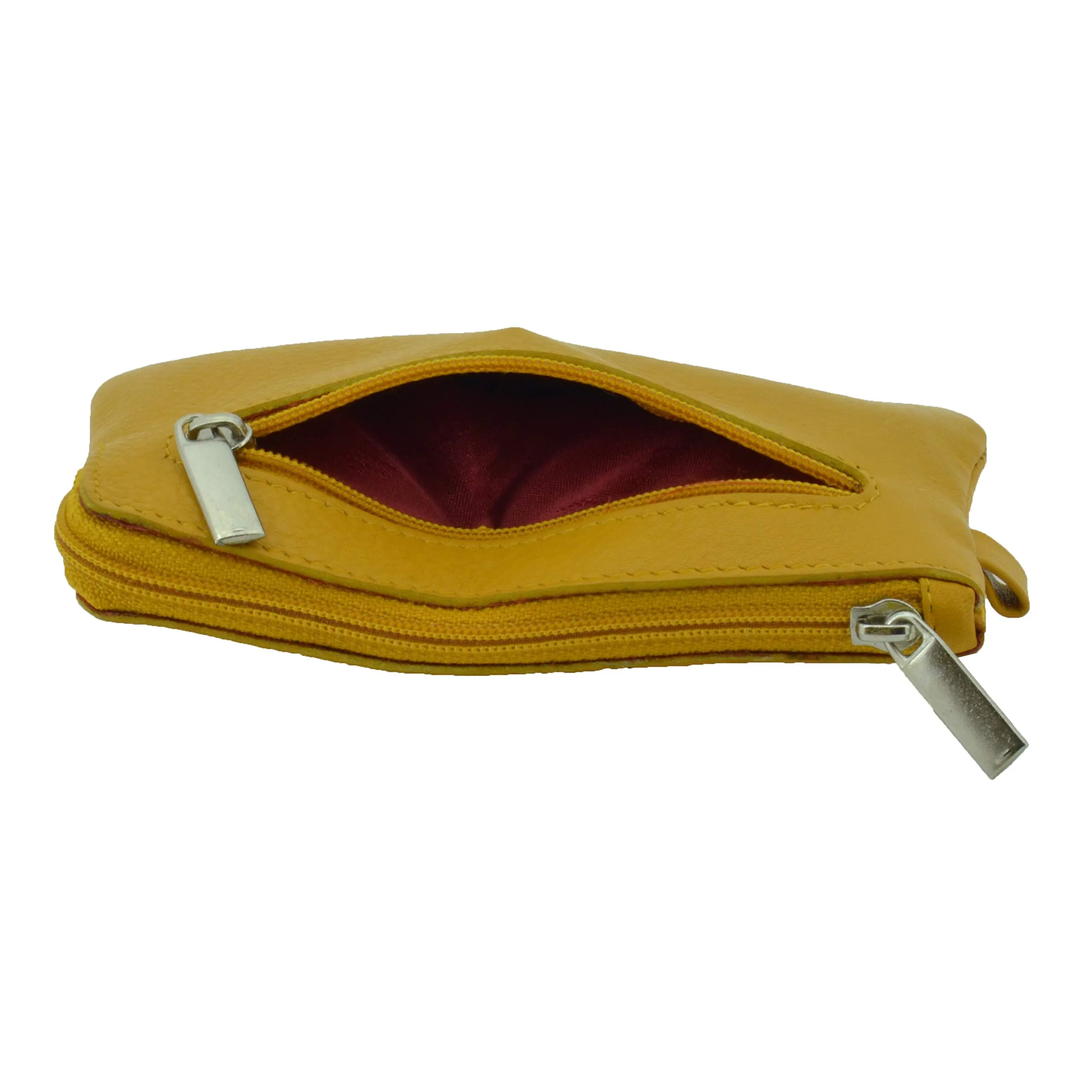 CONTE MASSIMO Portachiavi Per Uomo e Donna, Vera Pelle, 2 Tasche con Cerniera e Ganci, Con Scatola Regalo - immagine 5