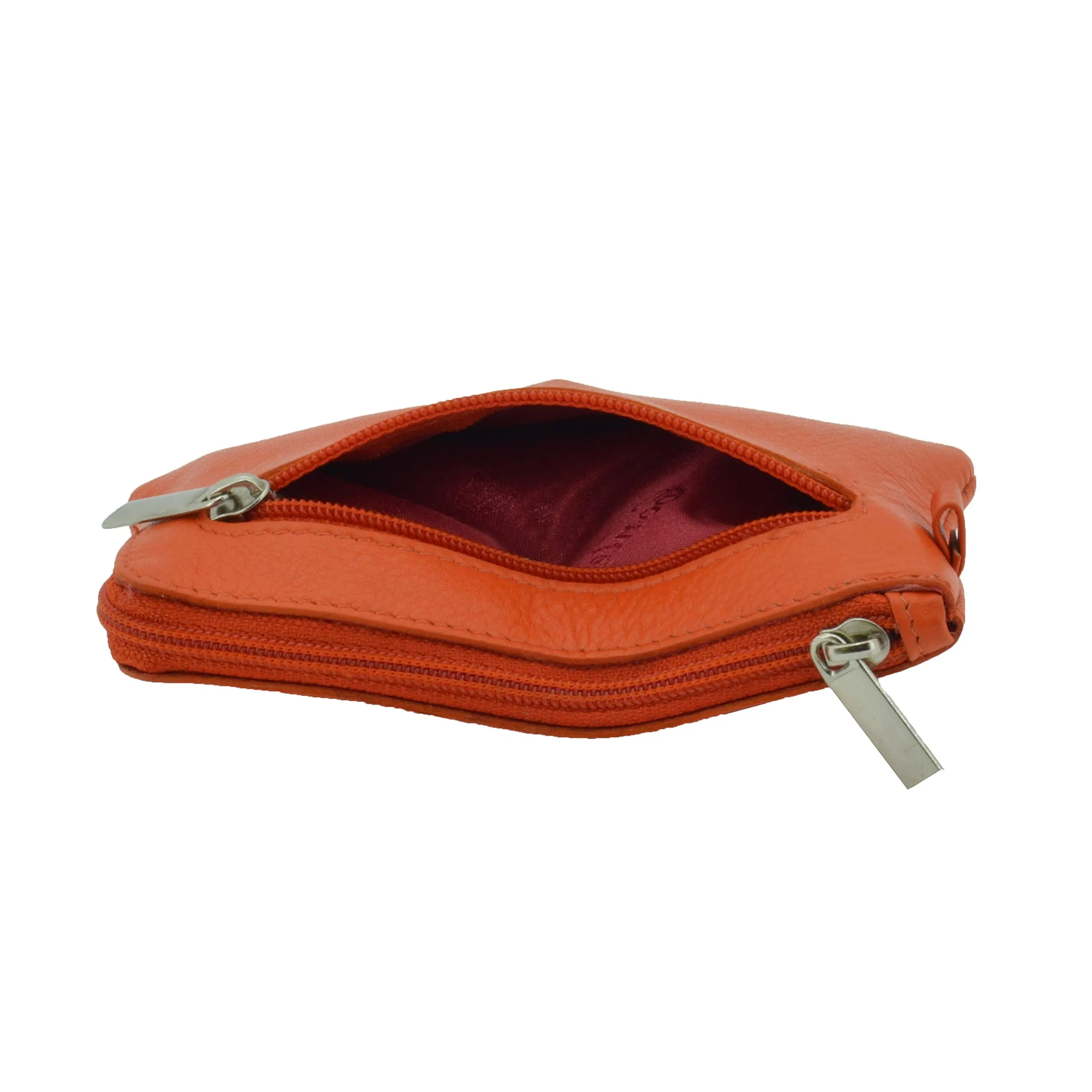 CONTE MASSIMO Portachiavi Per Uomo e Donna, Vera Pelle, 2 Tasche con Cerniera e Ganci, Con Scatola Regalo - immagine 3