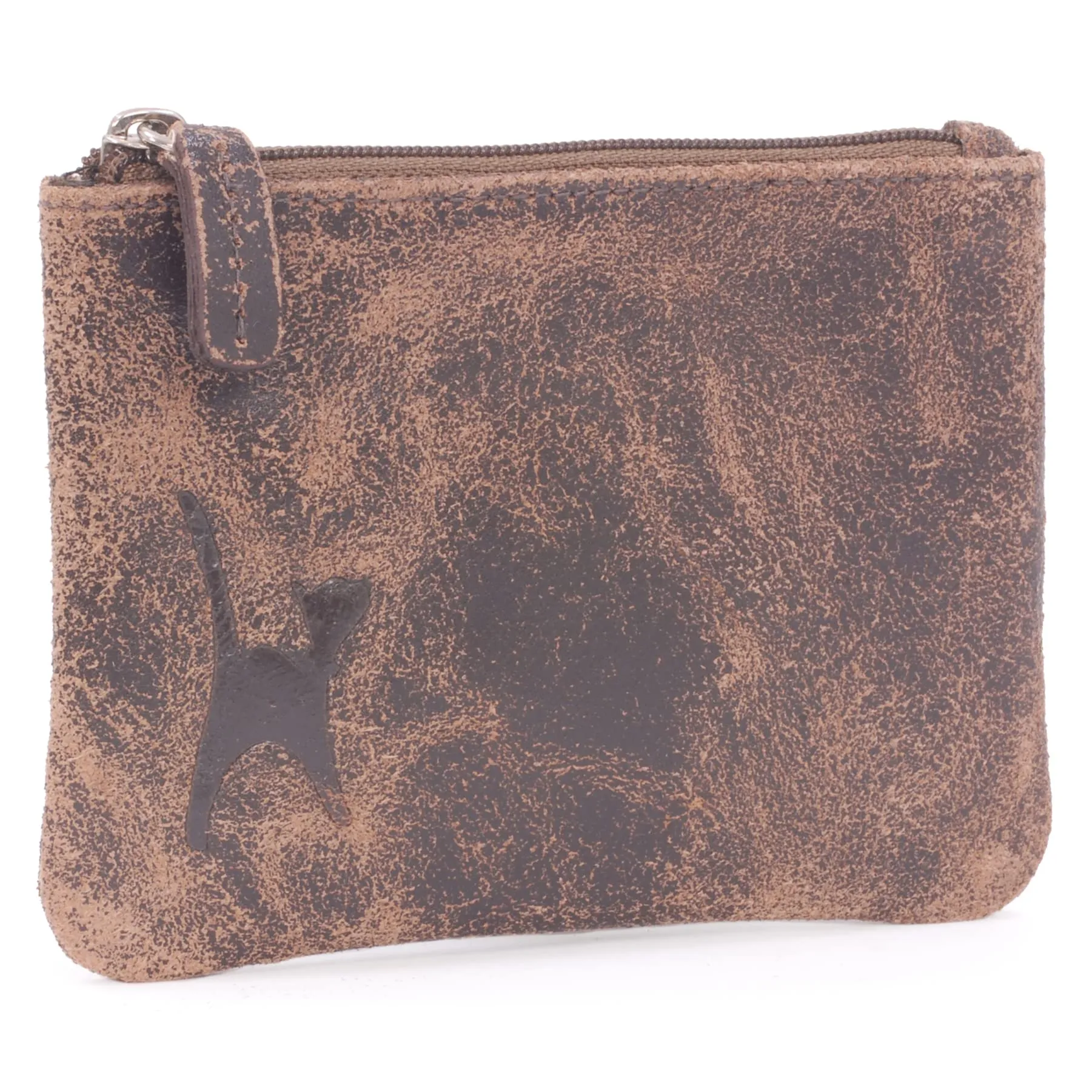 Catwalk Collection Handbags - Portamonete Piccolo in Pelle - Borsellino Donna - Mini Portafoglio - Protezione RFID - Scatola Regalo - Mimi - Marrone - immagine 1