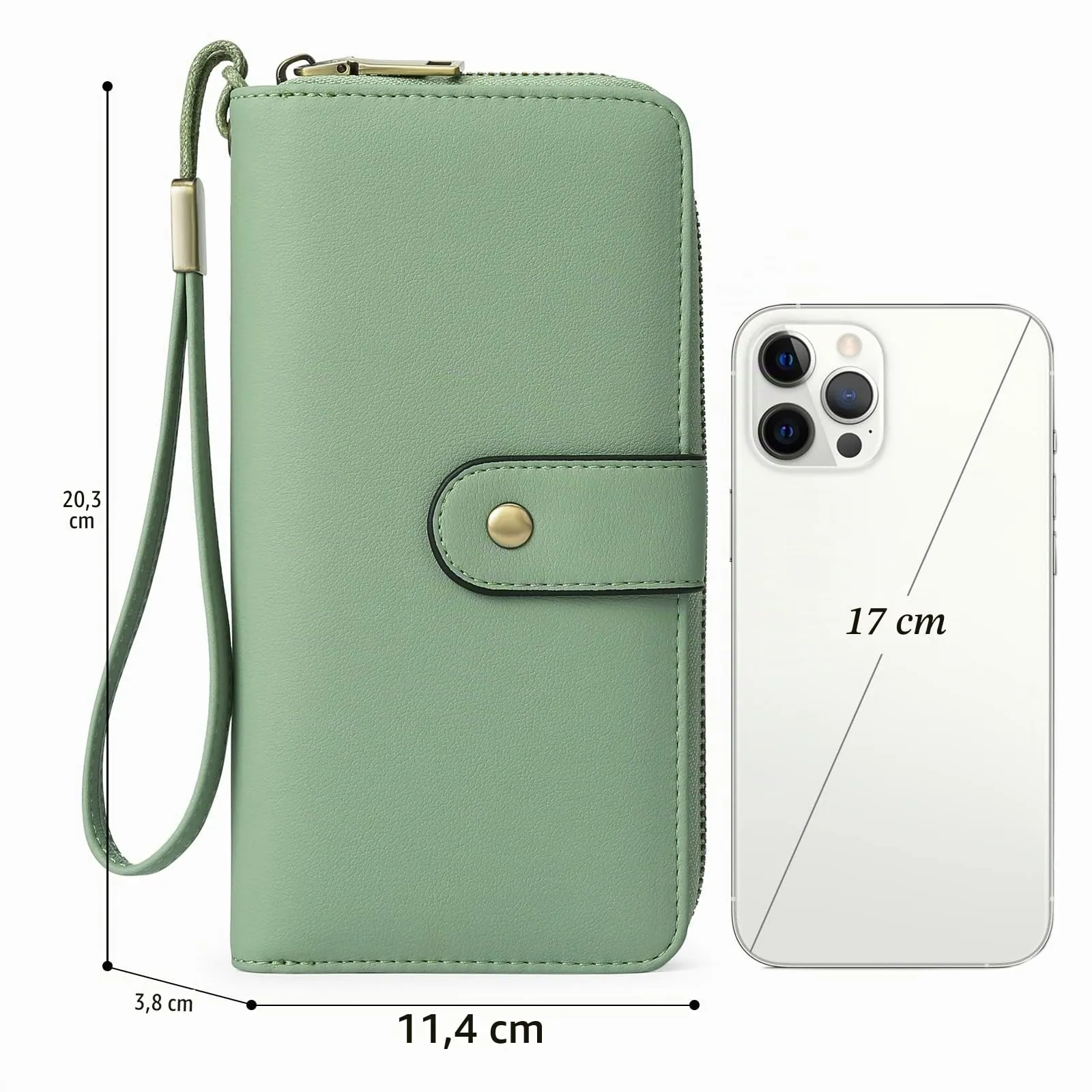 GAEKEAO Portafoglio Donna, Porta Carte di Credito Donna Grande Capacità, Portamonete Donne a più Scomparti con Protezione RFID - immagine 5