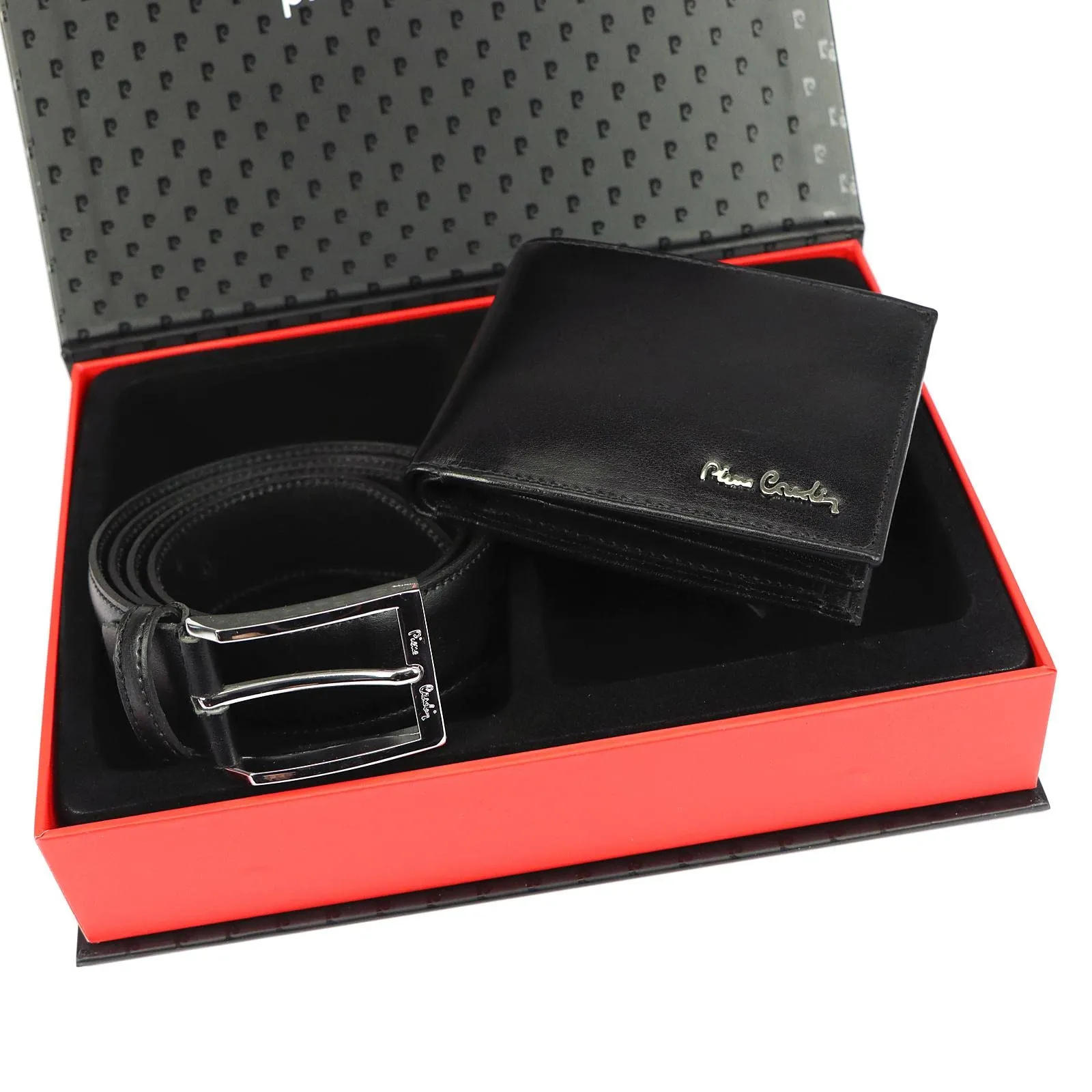 Pierre Cardin Set regalo da uomo portafoglio e cintura elegante - immagine 3