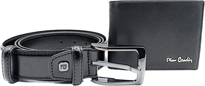 Pierre Cardin Set Regalo da Uomo con Portafoglio e Cintura Elegante Realizzato in 100% Pelle Naturale Minimalista Elegante Stile Regalo per Natale Anniversario Compleanno in una Scatola Dimensione - immagine 1