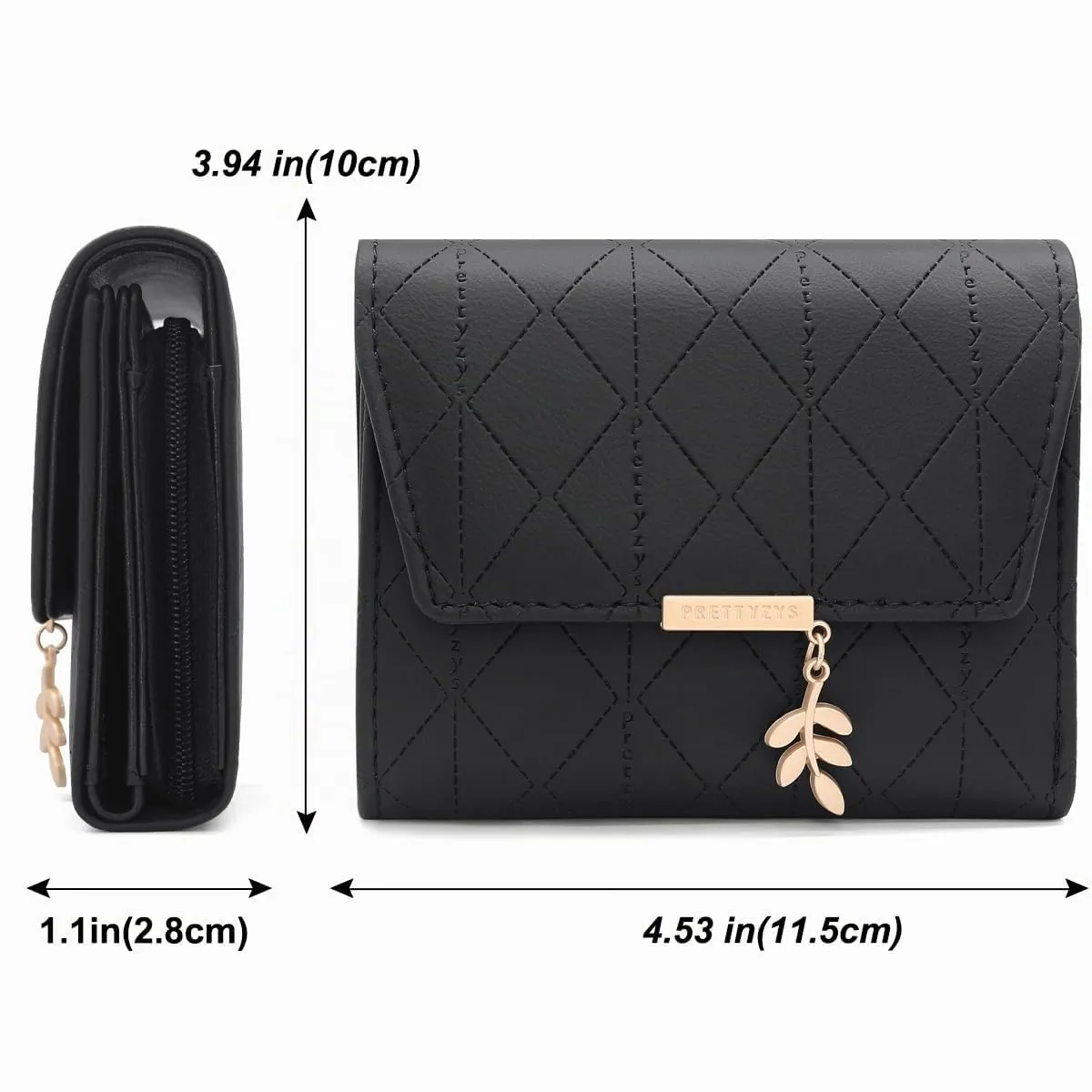 REETEE Portafoglio Donna Piccolo in Pelle PU Corto Portafogli Donna con Portamonete di Cerniera, Small Portamonete Donna con 6 Slot Schede Mini Portafoglio Donna - immagine 6