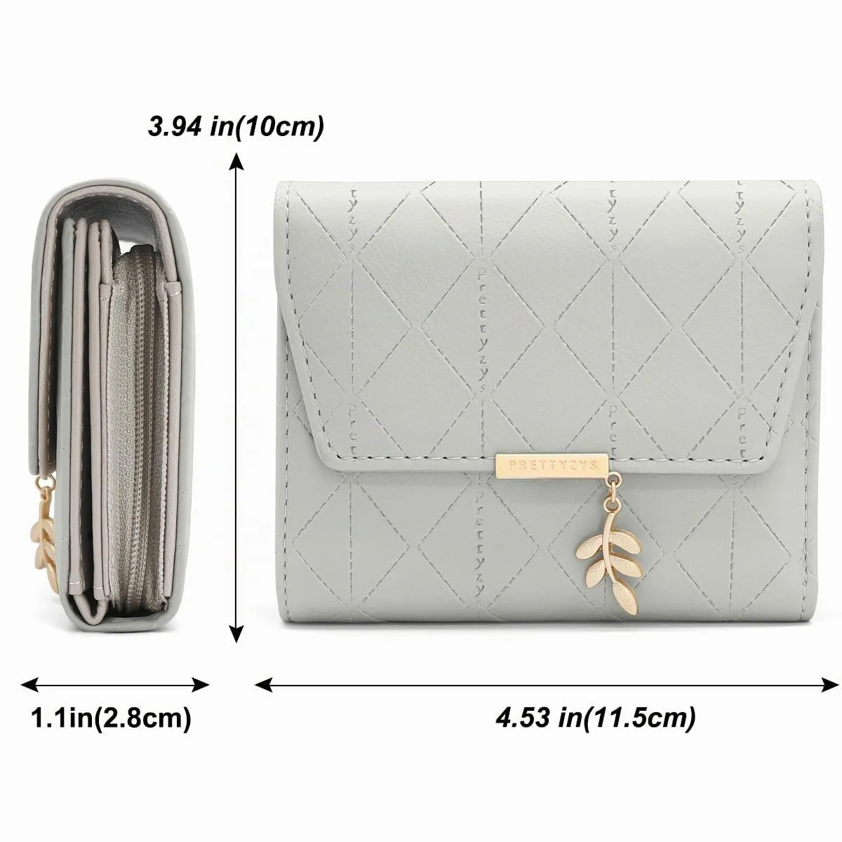 REETEE Portafoglio Donna Piccolo in Pelle PU Corto Portafogli Donna con Portamonete di Cerniera, Small Portamonete Donna con 6 Slot Schede Mini Portafoglio Donna - immagine 6