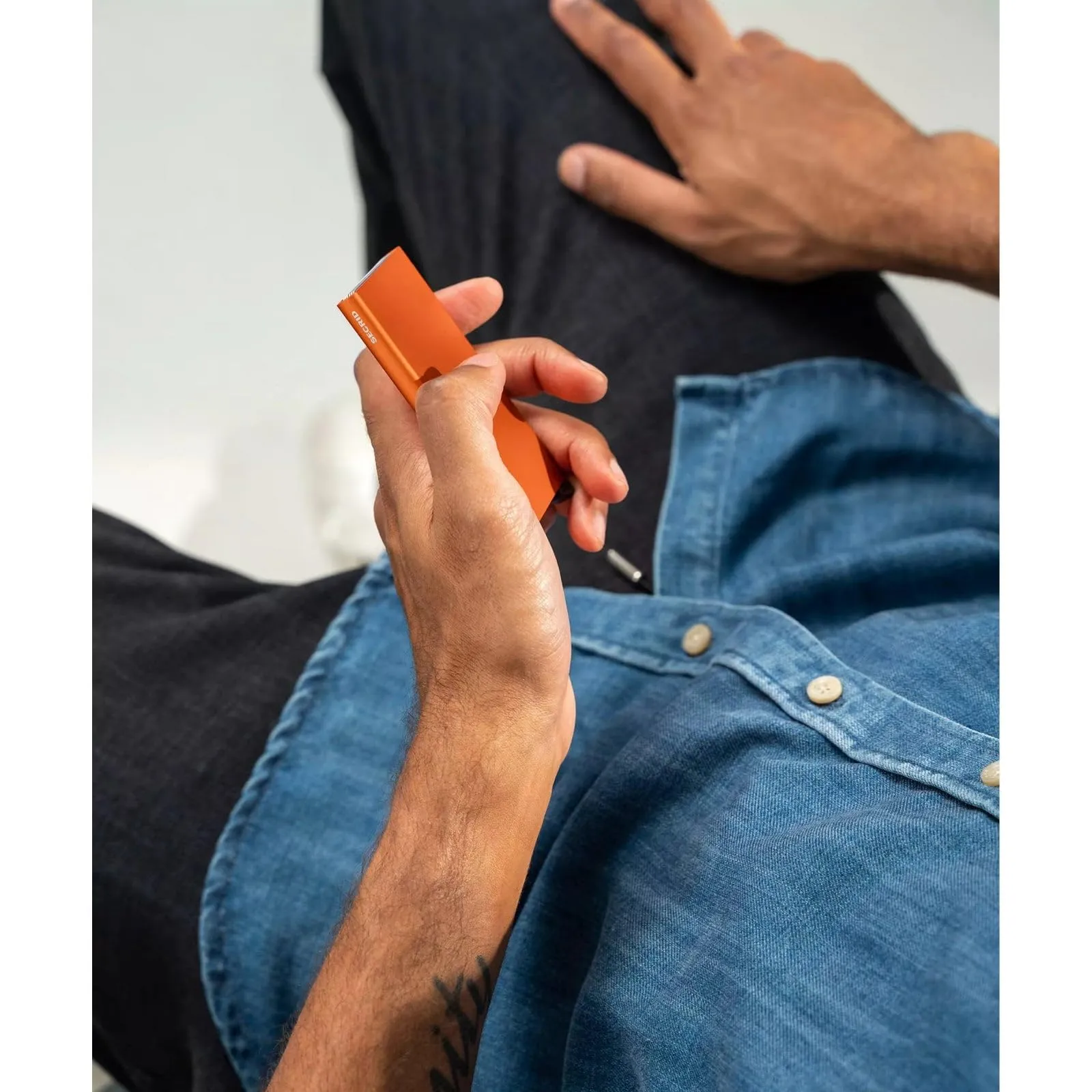 Secrid Cardprotector Orange Accessori da Viaggio-Portafogli, Talla única Unisex-Adulto - immagine 2