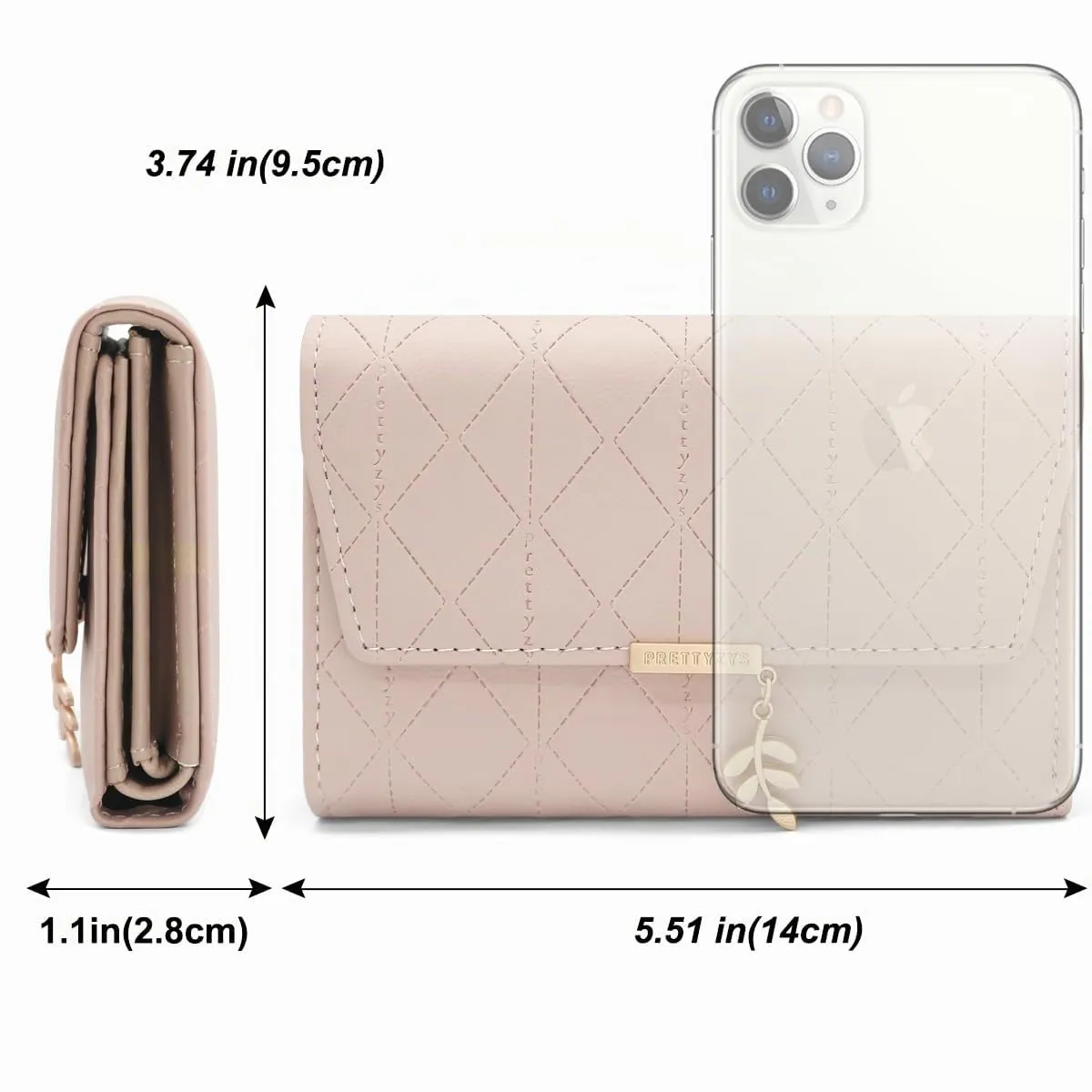REETEE Portafoglio Donna Piccolo in Pelle PU Corto Portafogli Donna con Portamonete di Cerniera, Small Portamonete Donna con 6 Slot Schede Mini Portafoglio Donna - immagine 6