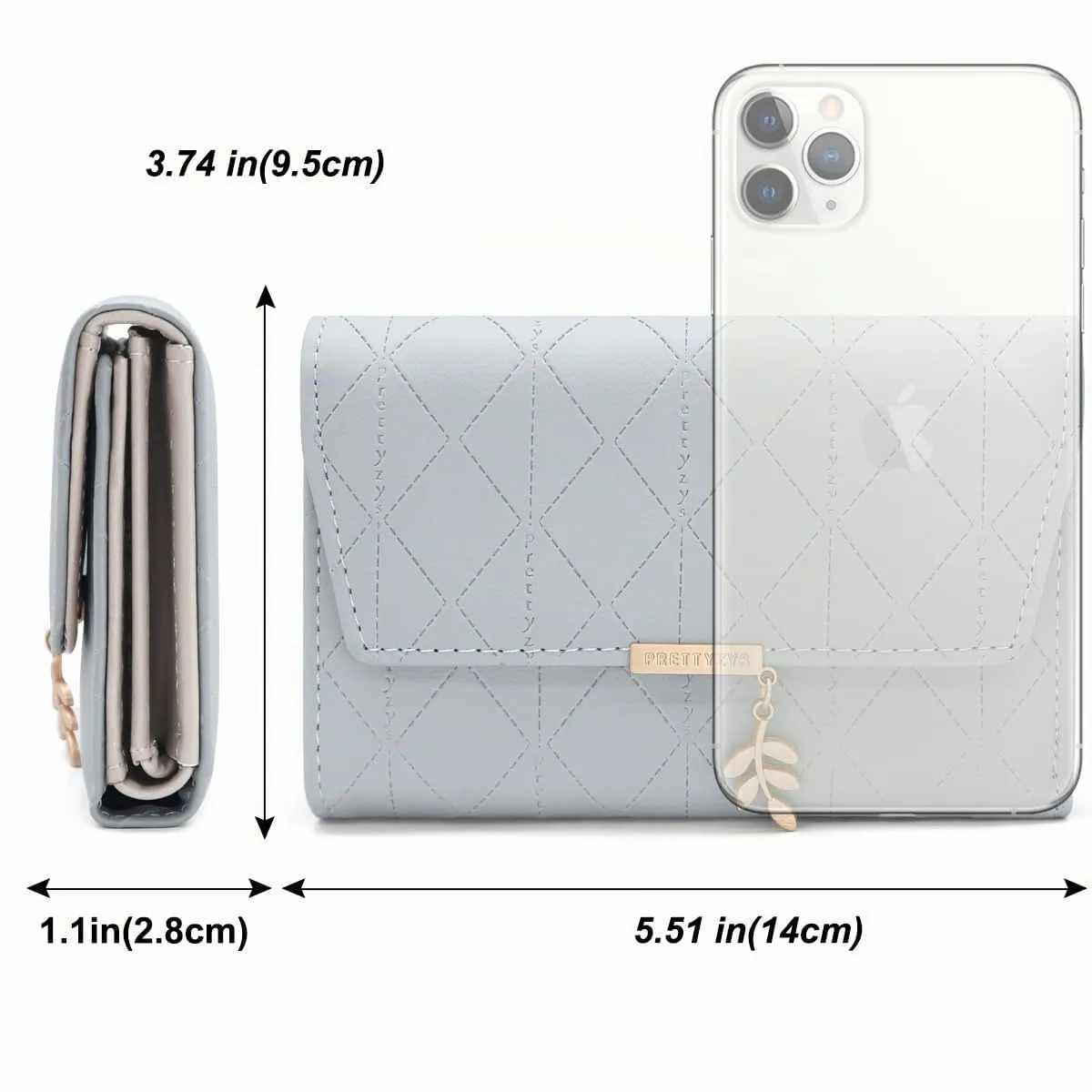REETEE Portafoglio Donna Piccolo in Pelle PU Corto Portafogli Donna con Portamonete di Cerniera, Small Portamonete Donna con 6 Slot Schede Mini Portafoglio Donna - immagine 6