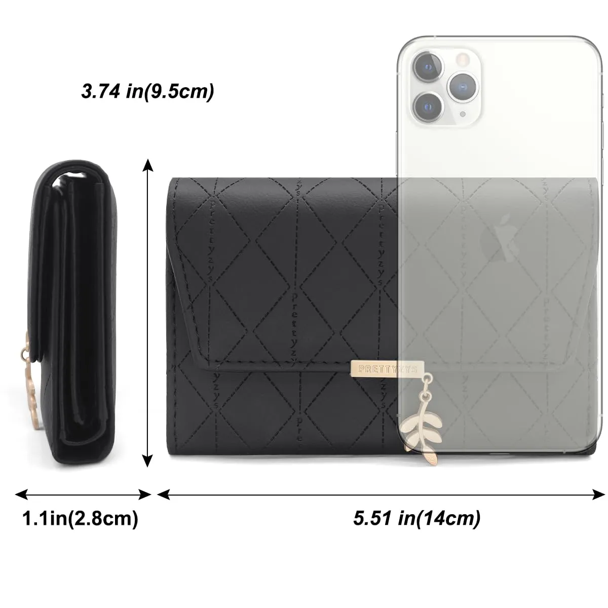 REETEE Portafoglio Donna Piccolo in Pelle PU Corto Portafogli Donna con Portamonete di Cerniera, Small Portamonete Donna con 6 Slot Schede Mini Portafoglio Donna - immagine 6