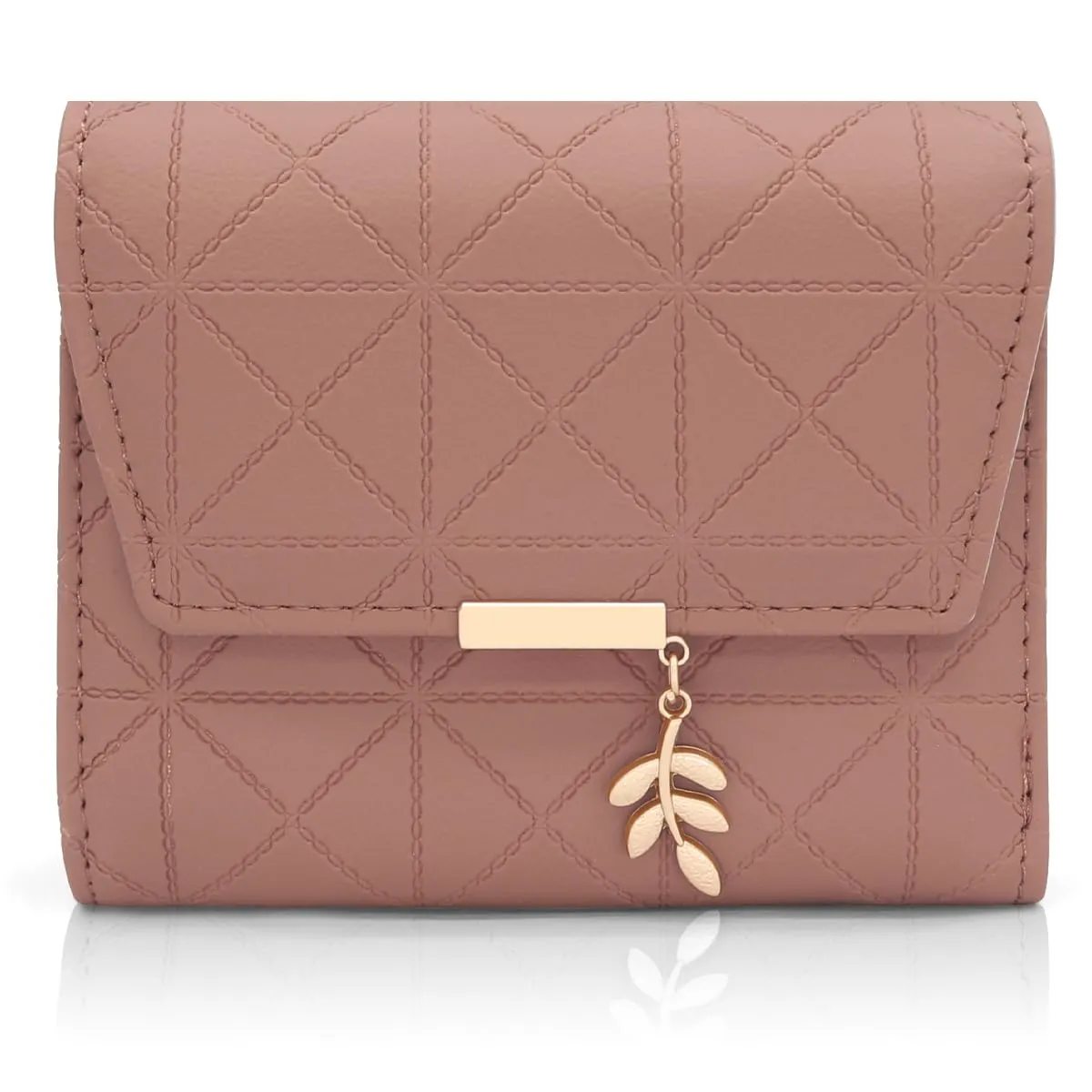 REETEE Portafoglio Donna Piccolo in Pelle PU Corto Portafogli Donna con Portamonete di Cerniera, Small Portamonete Donna con 6 Slot Schede Mini Portafoglio Donna - immagine 1