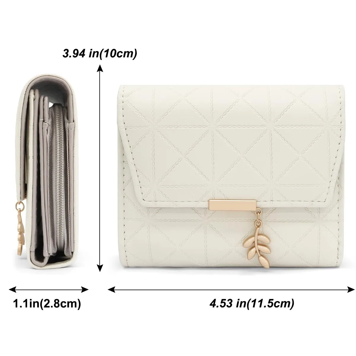 REETEE Portafoglio Donna Piccolo in Pelle PU Corto Portafogli Donna con Portamonete di Cerniera, Small Portamonete Donna con 6 Slot Schede Mini Portafoglio Donna - immagine 6