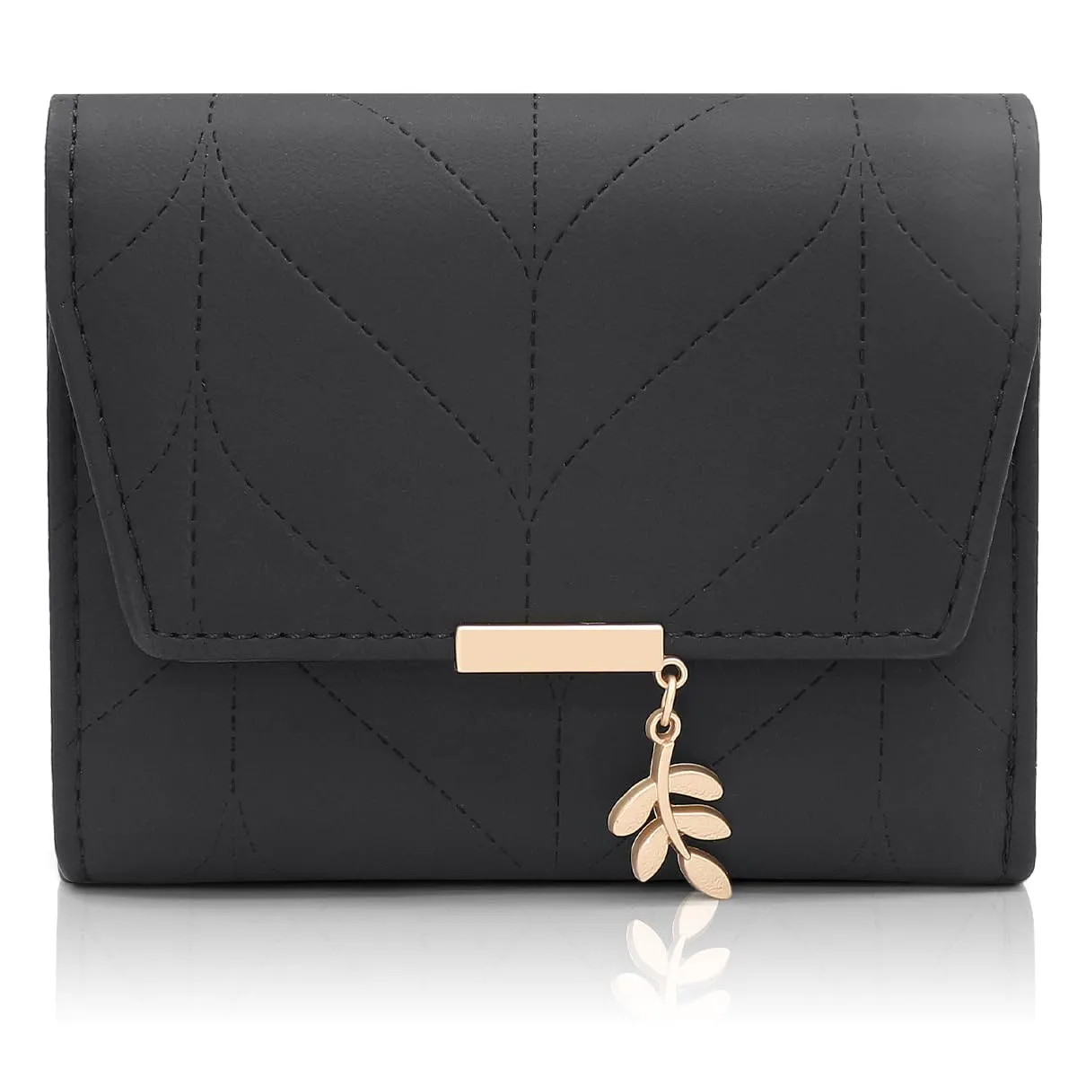 REETEE Portafoglio Donna Piccolo in Pelle PU Corto Portafogli Donna con Portamonete di Cerniera, Small Portamonete Donna con 6 Slot Schede Mini Portafoglio Donna - immagine 1