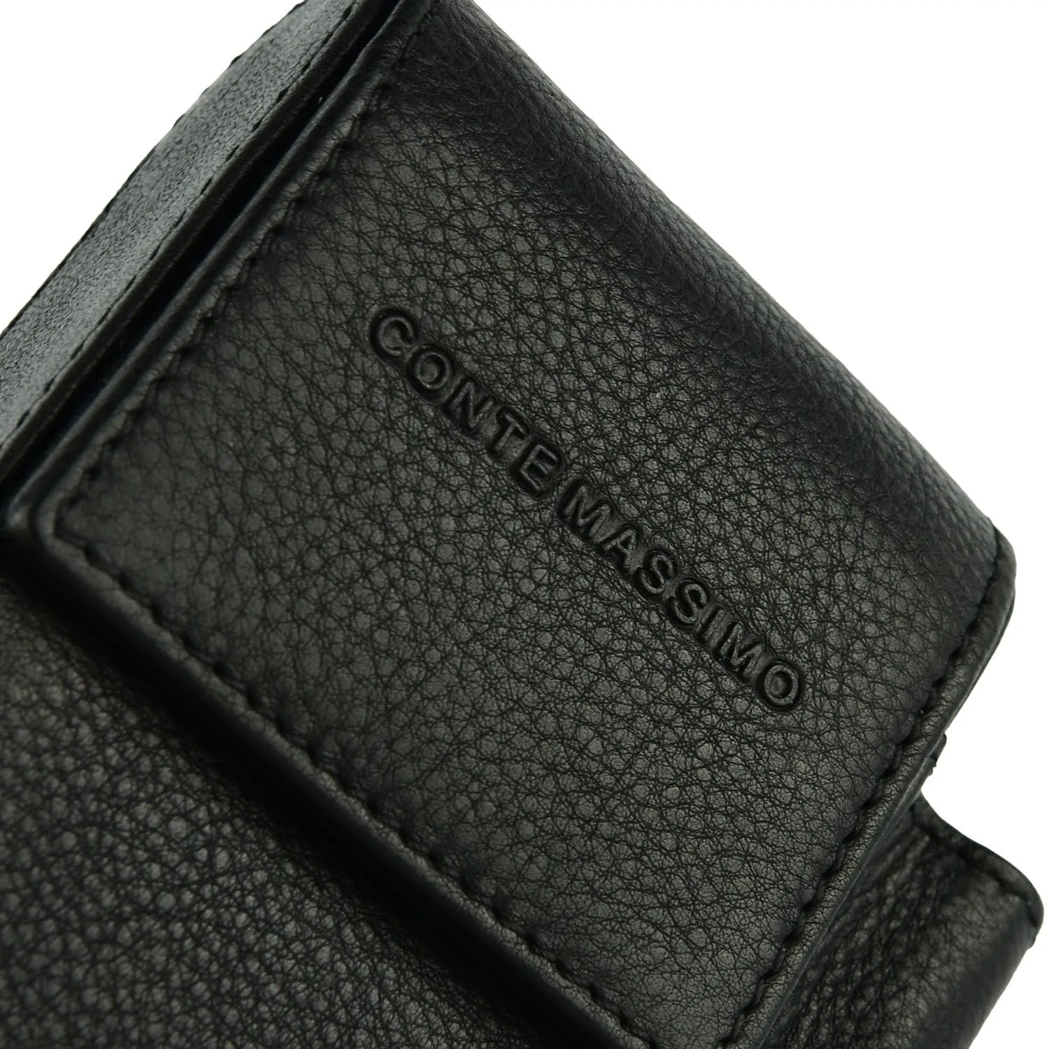 Conte Massimo Portasigarette in Vera Pelle, Con Porta Accendino, Per Uomo e Donna, Porta Pacchetto e Accendino - immagine 8