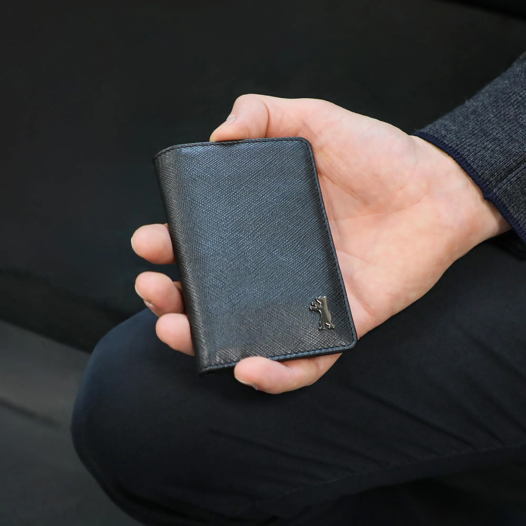 Berliner Bags Portacarte Porto Slim con Banconote e RFID in Pelle Saffiano - immagine 2