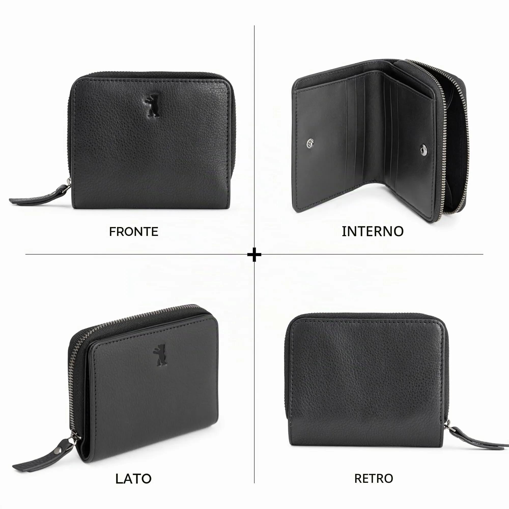 Berliner Bags Portafoglio Sara Donna Piccolo con Portamonete e RFID Pelle - immagine 6