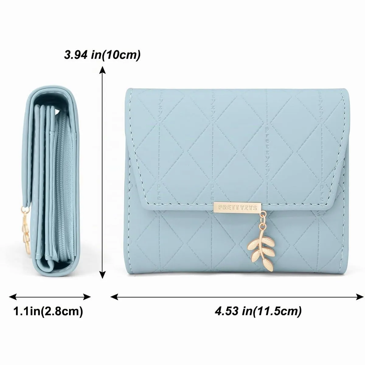 REETEE Portafoglio Donna Piccolo in Pelle PU Corto Portafogli Donna con Portamonete di Cerniera, Small Portamonete Donna con 6 Slot Schede Mini Portafoglio Donna - immagine 6