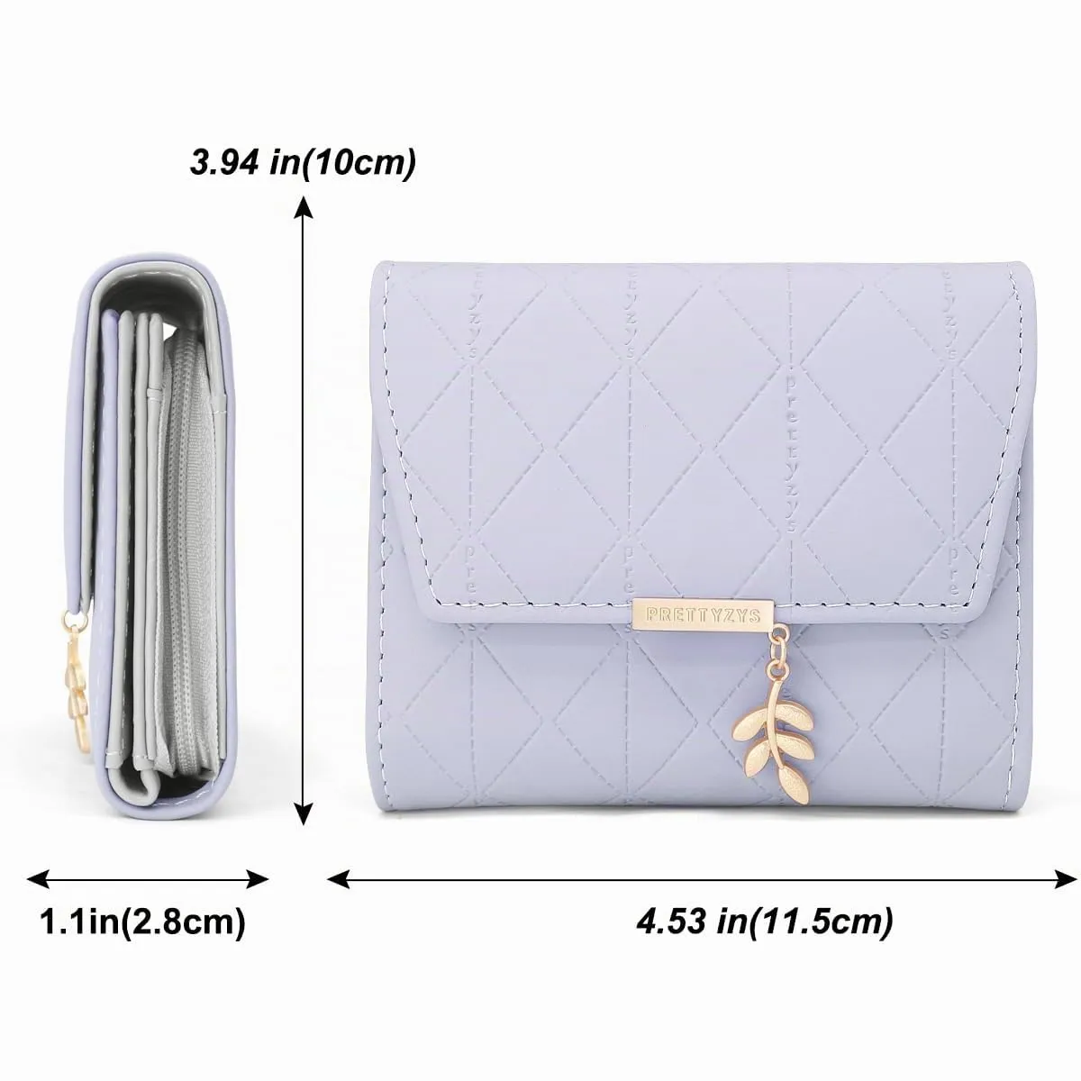 REETEE Portafoglio Donna Piccolo in Pelle PU Corto Portafogli Donna con Portamonete di Cerniera, Small Portamonete Donna con 6 Slot Schede Mini Portafoglio Donna - immagine 6