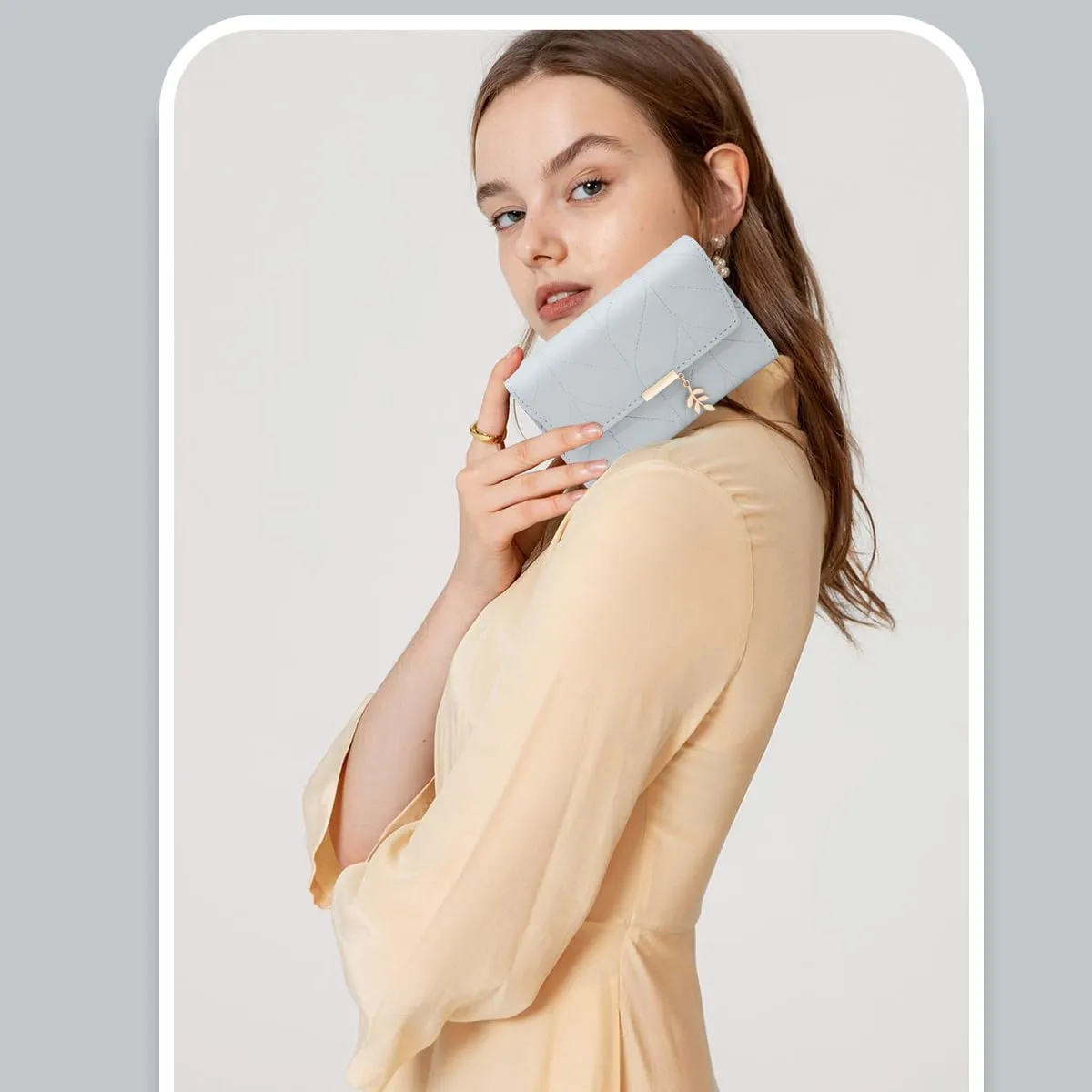REETEE Portafoglio Donna Piccolo in Pelle PU Corto Portafogli Donna con Portamonete di Cerniera, Small Portamonete Donna con 6 Slot Schede Mini Portafoglio Donna - immagine 7